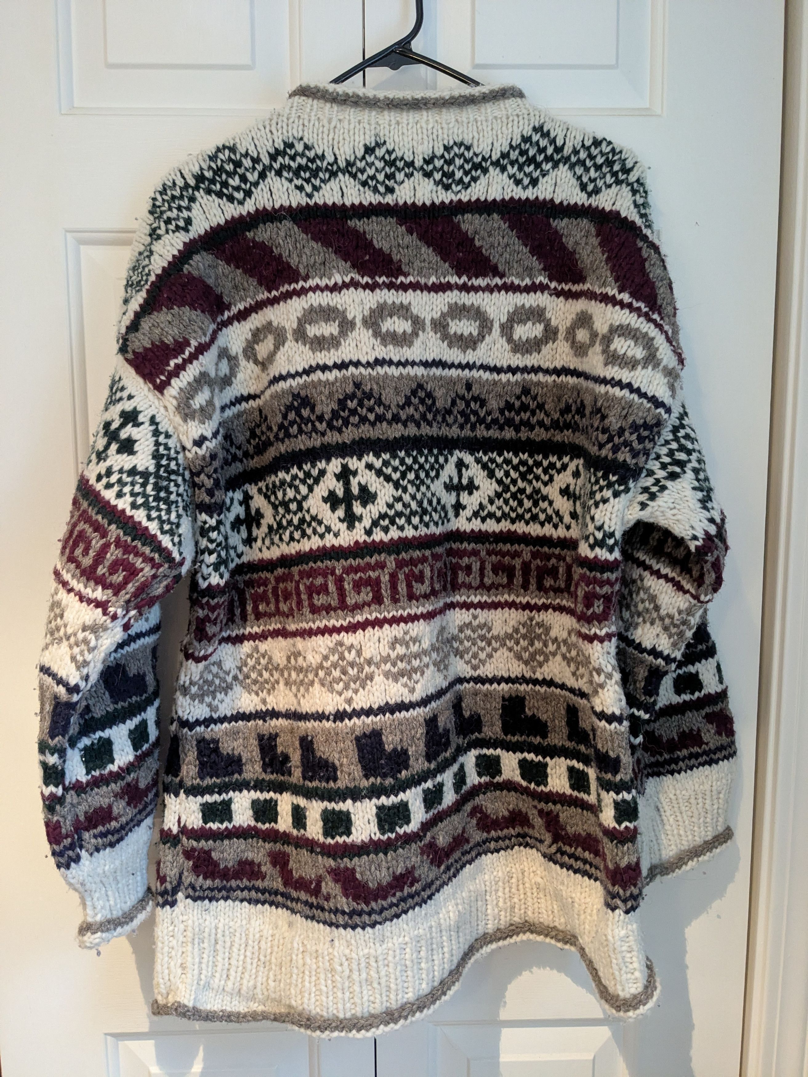 Other Vintage Handmade Wool Sweater Size US L / EU 52-54 / 3 - 2 Thumbnail