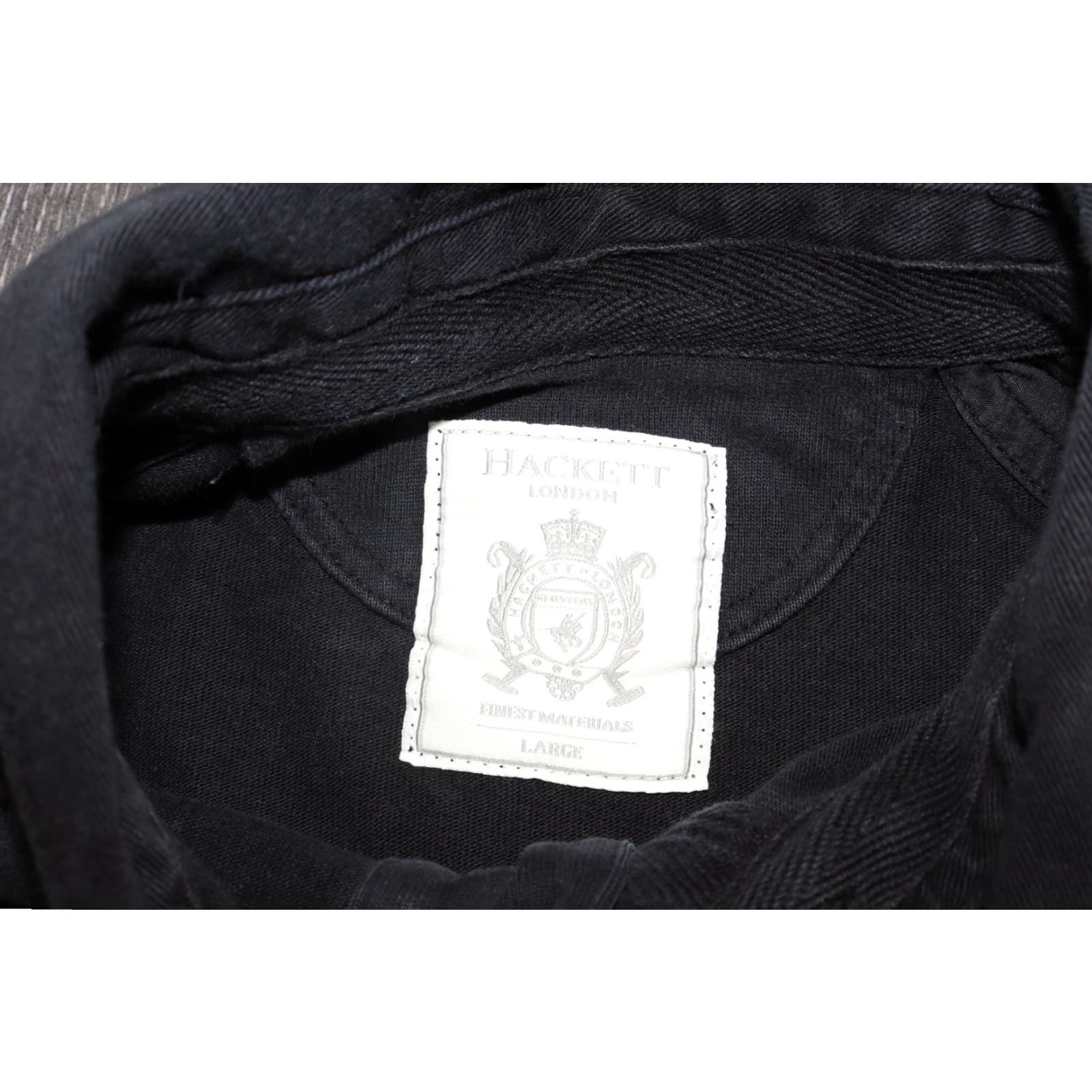 Hackett HACKETT SNOW POLO TEAM SWEATSHIRT MEN'S LARGE RUGBY POLO NECK EMBROIDERED BLACK Shirt Mens L Black Embroidered Rugby Sweatshirt Size US L / EU 52-54 / 3 - 5 Thumbnail
