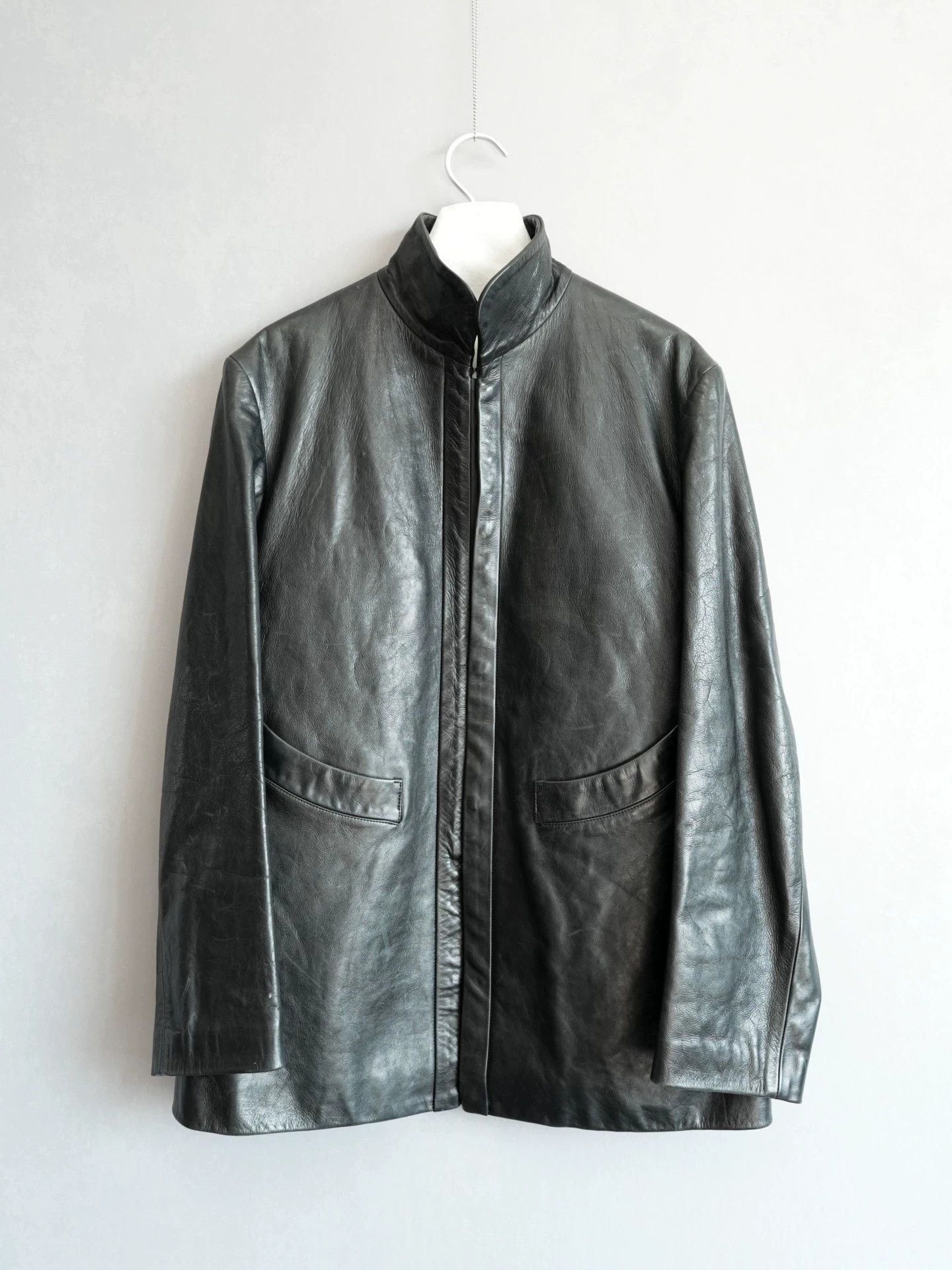 Yohji Yamamoto Yohji Yamamoto 00AW Snap Button Leather Jacket 2 Size US M / EU 48-50 / 2 - 2 Thumbnail
