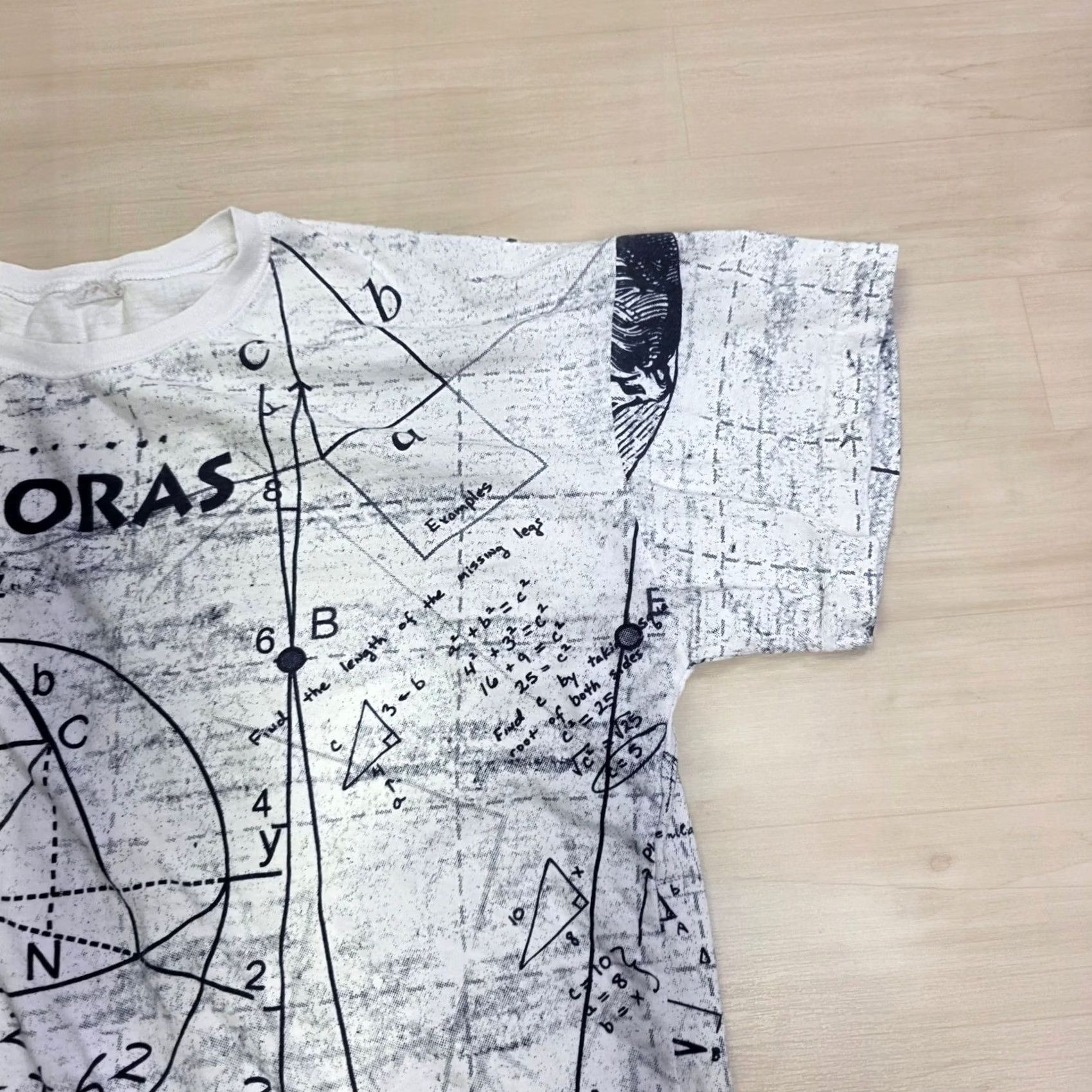Gloverall Vintage Pythagoras All Over Print Shirt Math Science Greek Philosopher Small Shirt Mens Size US S / EU 44-46 / 1 - 7 Thumbnail
