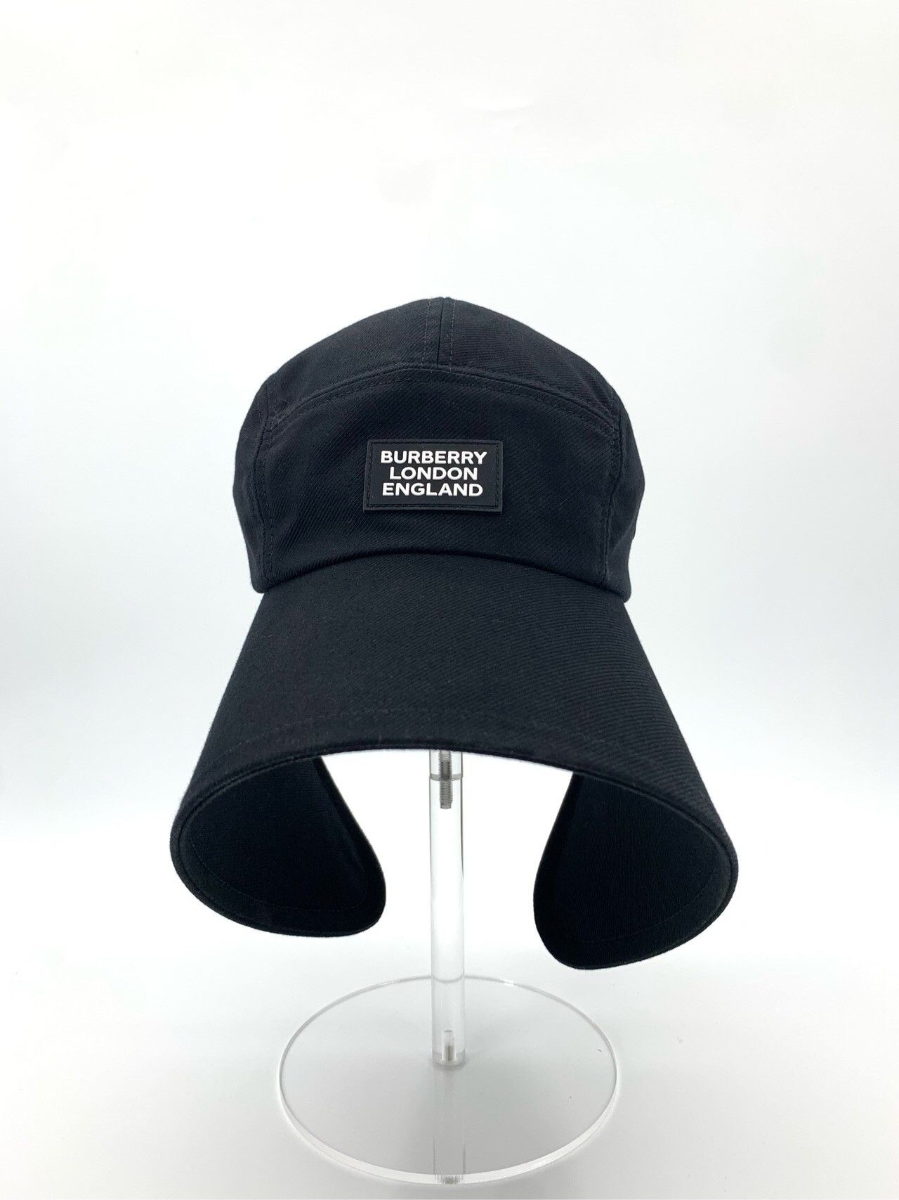 Burberry Burberry Letter Logo Black Duckbill Cap Size ONE SIZE - 7 Thumbnail