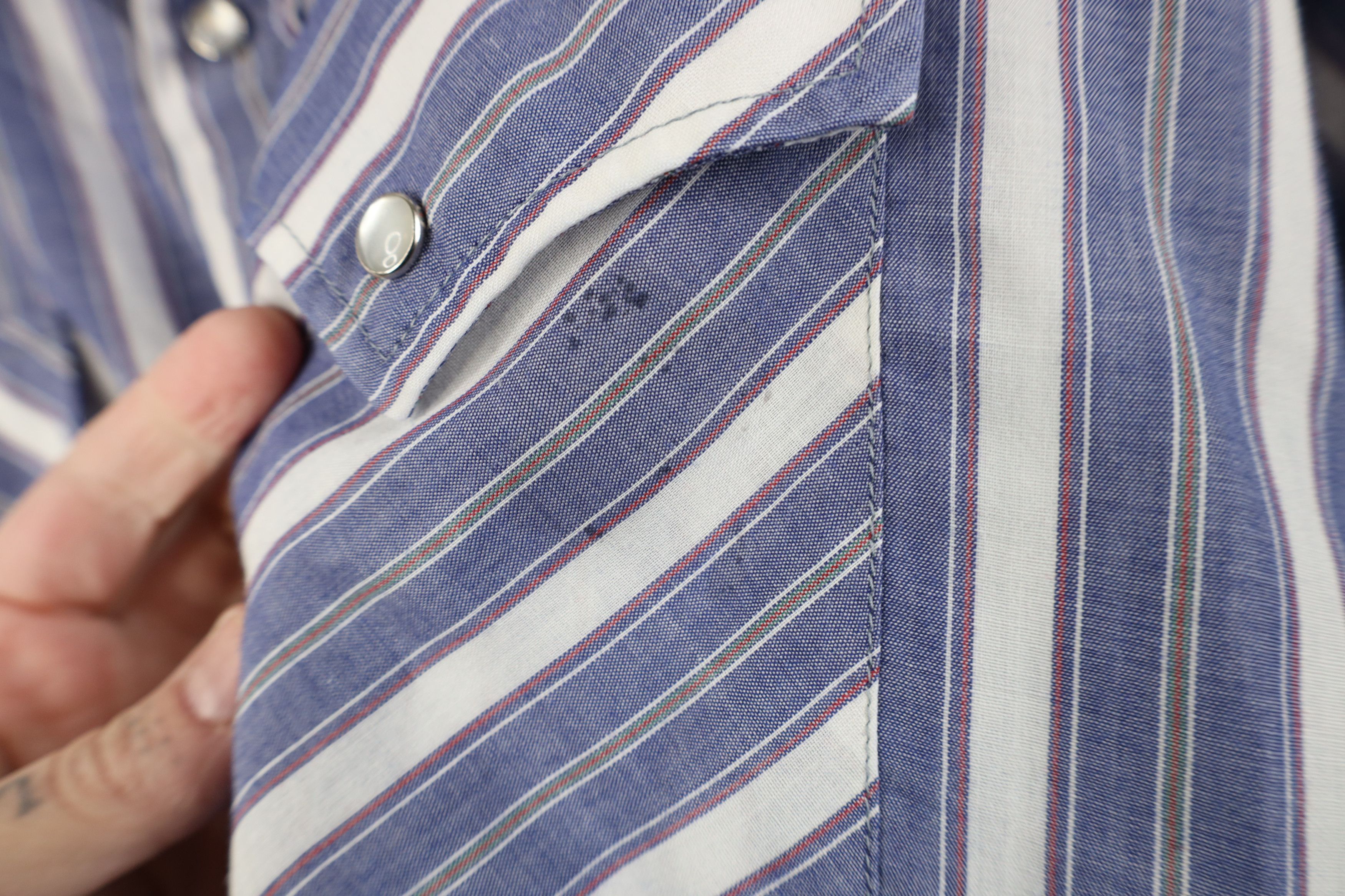 Vintage Vintage 90s Streetwear Rodeo Cowboy Striped Button Shirt Size US XXL / EU 58 / 5 - 6 Thumbnail