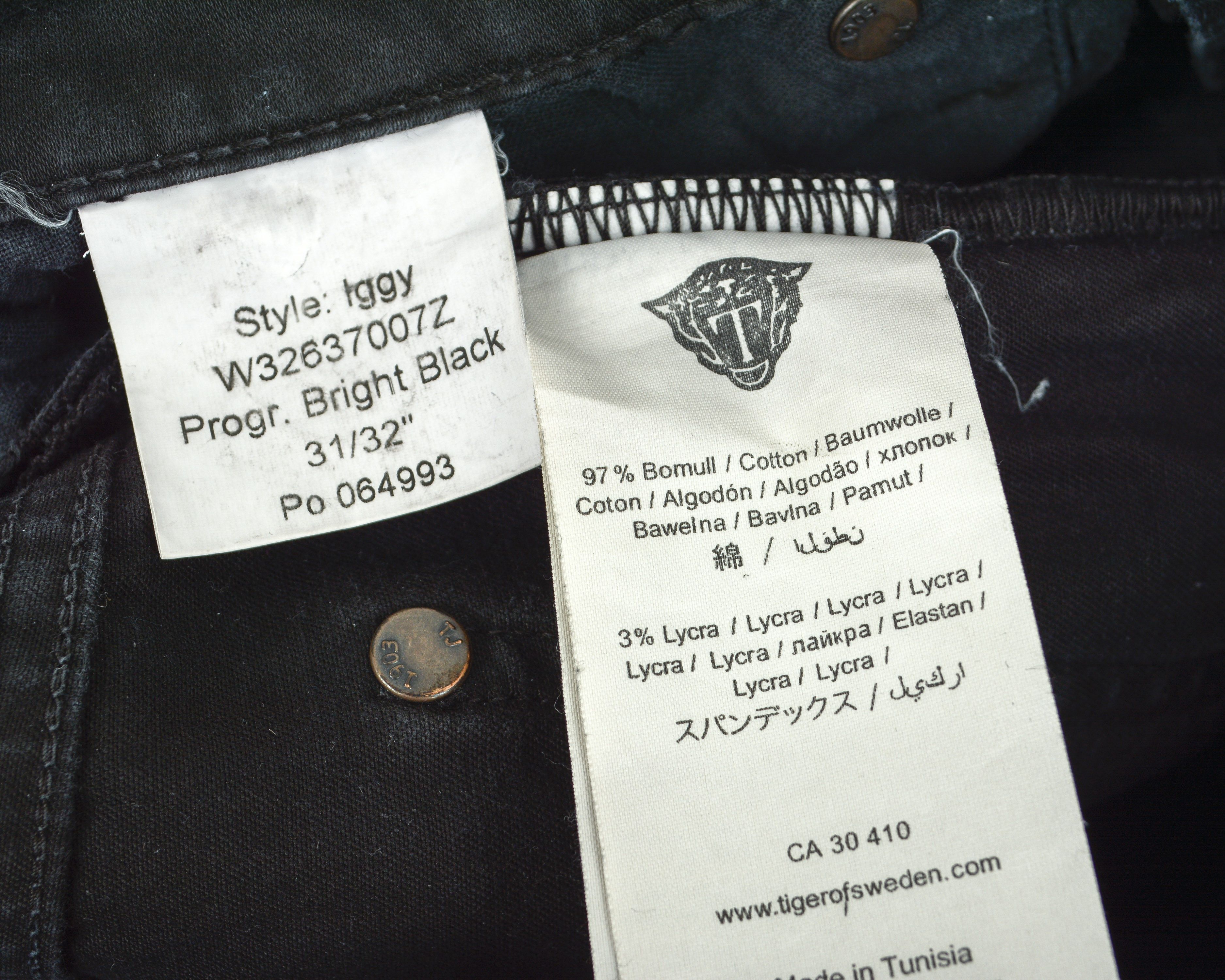 Tiger of Sweden Iggy W31 L32 Slim Jeans Denim Pants Trousers Zip Fly Size US 31 - 7 Thumbnail