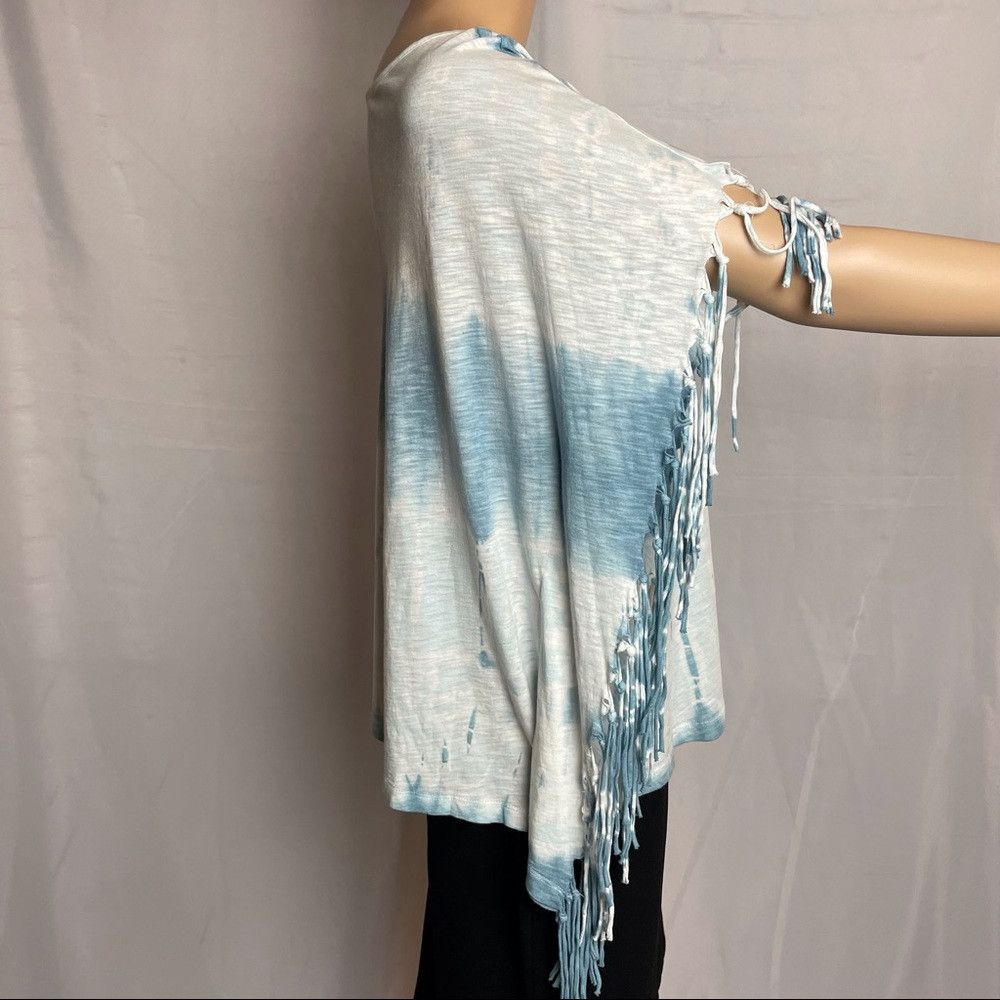 Free People NWT New $88 Free People Movement Fringe Top Poncho Tie Dye Size S / US 4 / IT 40 - 5 Thumbnail