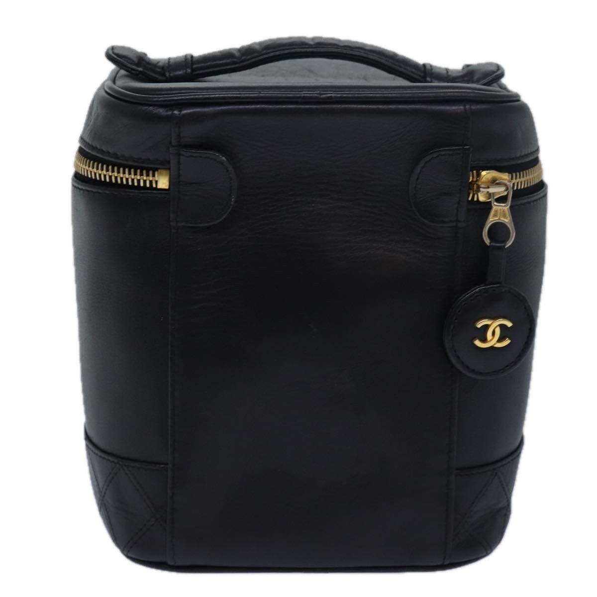 Chanel Vanity Black Leather Clutch Bag (Pre-Owned) Size ONE SIZE - 1 Thumbnail