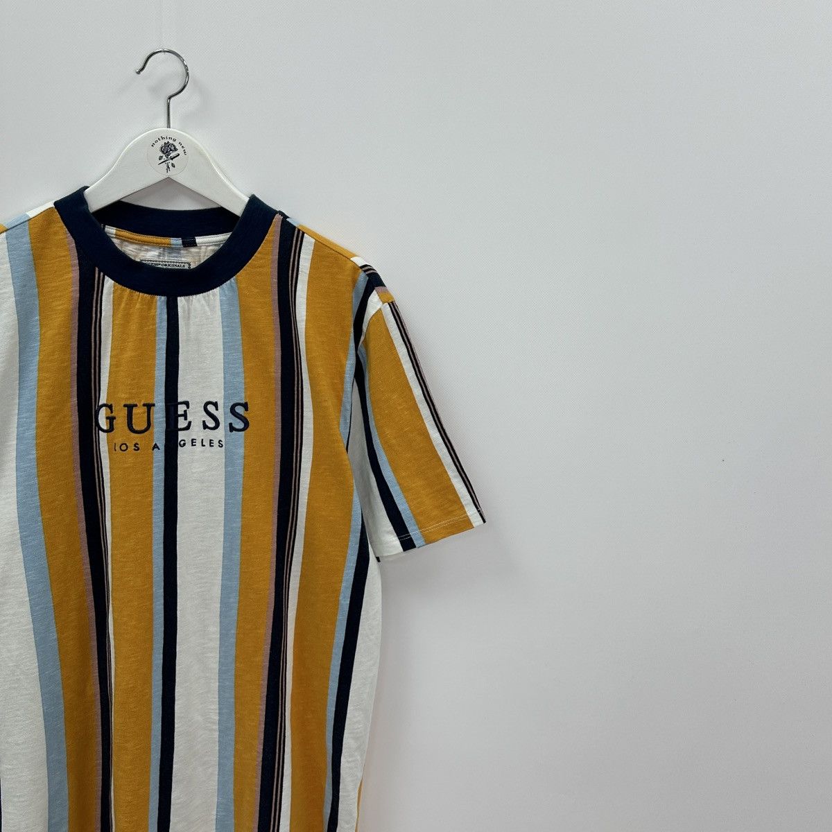 Guess Guess Embroidered Striped oversize tee classic hype og y2k Size US S / EU 44-46 / 1 - 2 Thumbnail