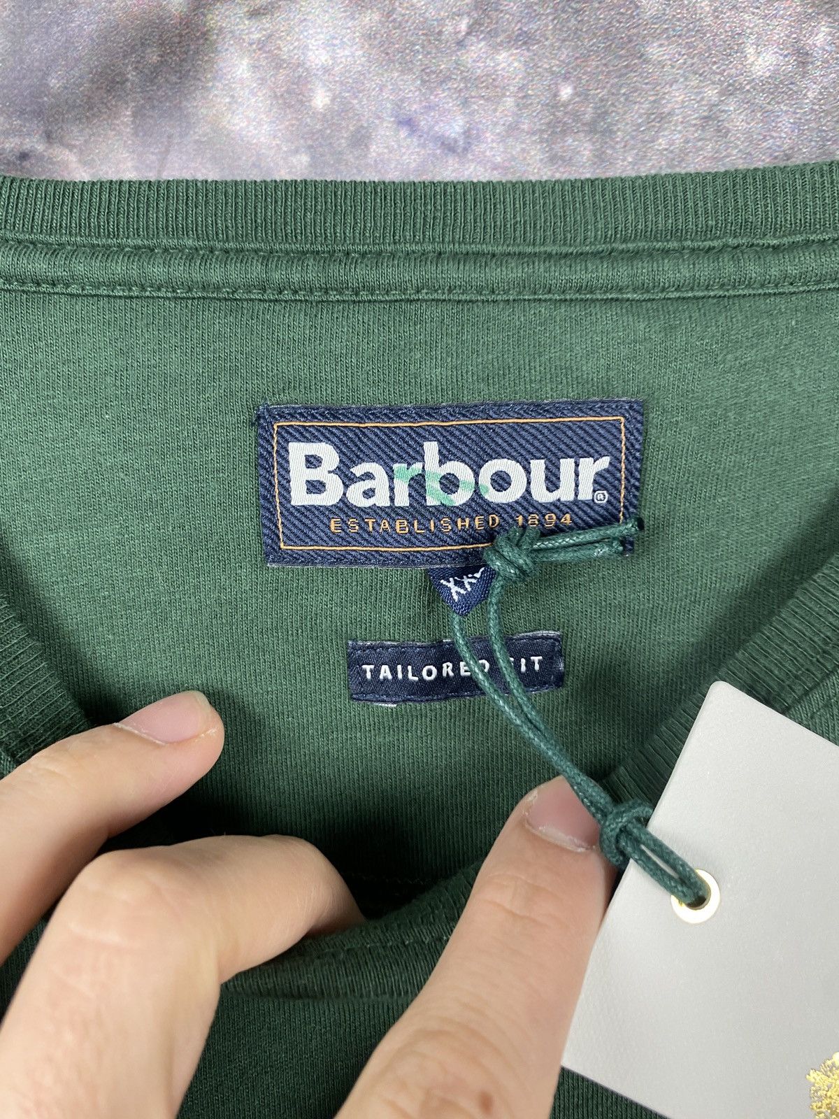 Barbour × Vintage Men’s Barbour Emblem Tee-Sycamore Luxury Size XXL Size US XXL / EU 58 / 5 - 7 Thumbnail