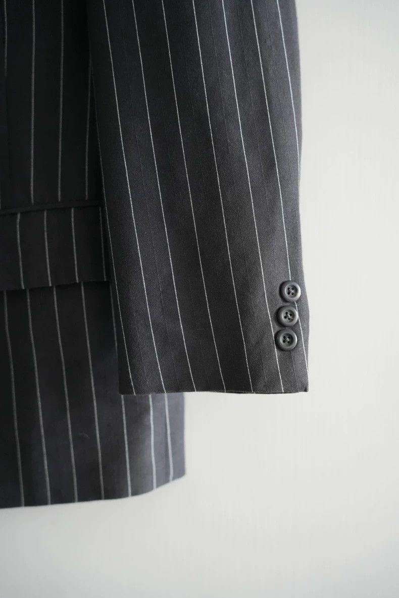Yohji Yamamoto Yohji Yamamoto Yohji Yamamoto Striped Double-Breasted Blaz Size US S / EU 44-46 / 1 - 5 Thumbnail