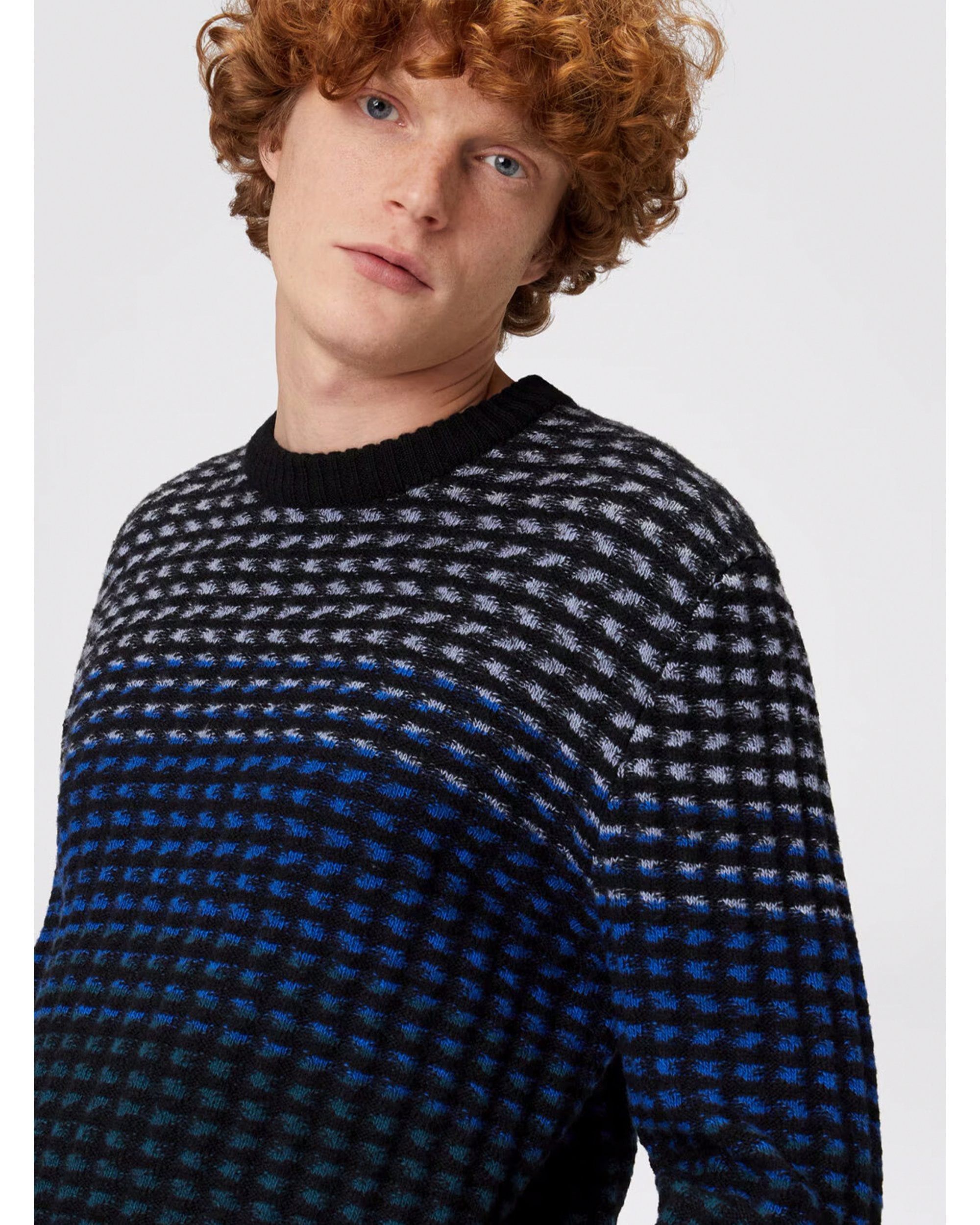 Missoni o1f1d3z0326 Textured Stitch Pullover Jumper in Multicolor Size US L / EU 52-54 / 3 - 3 Thumbnail