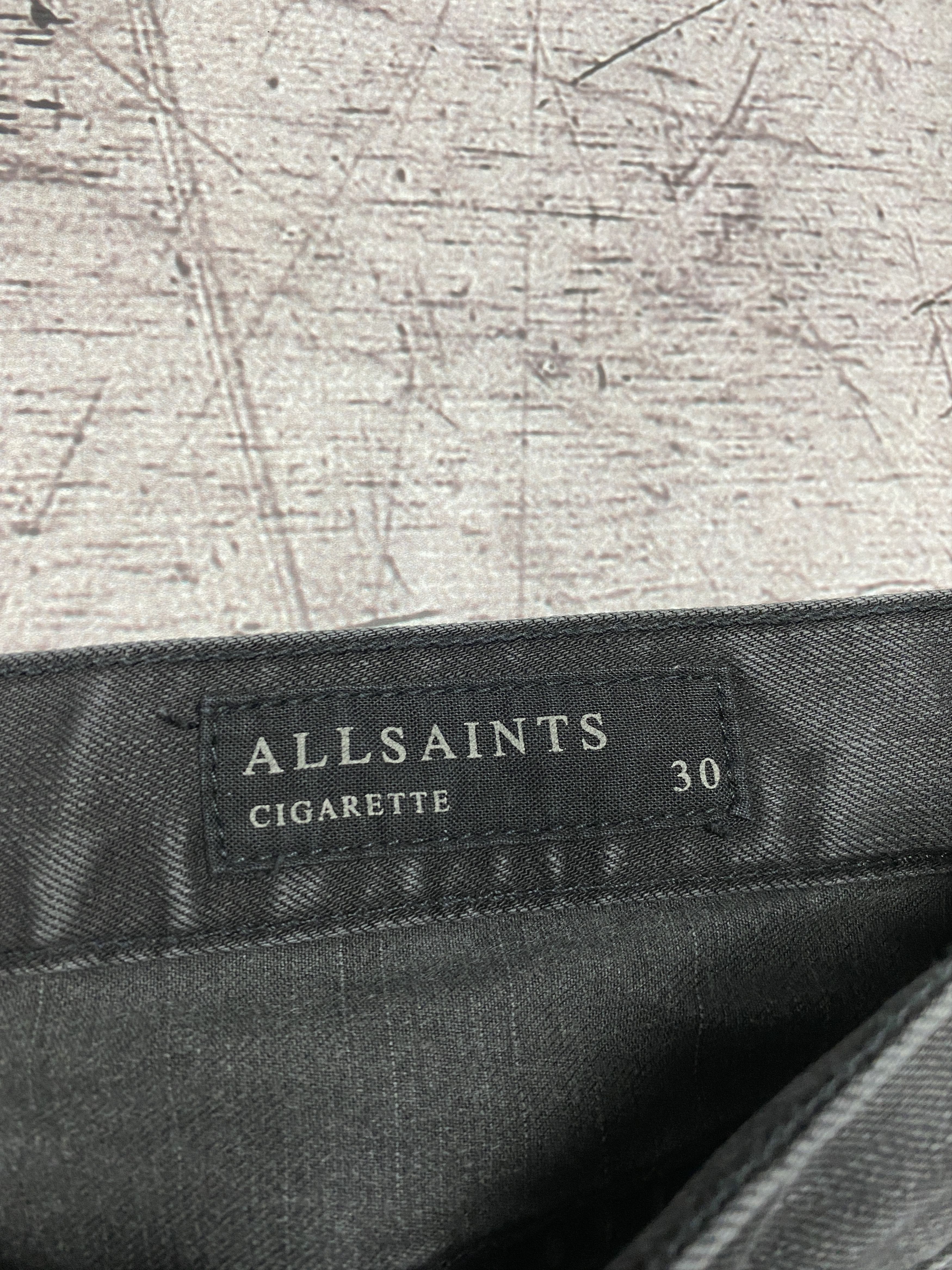 Allsaints × Vintage Allsaints Vintage Mens Naniwa Cigarette Denim Pants Jeans Size US 30 / EU 46 - 3 Thumbnail