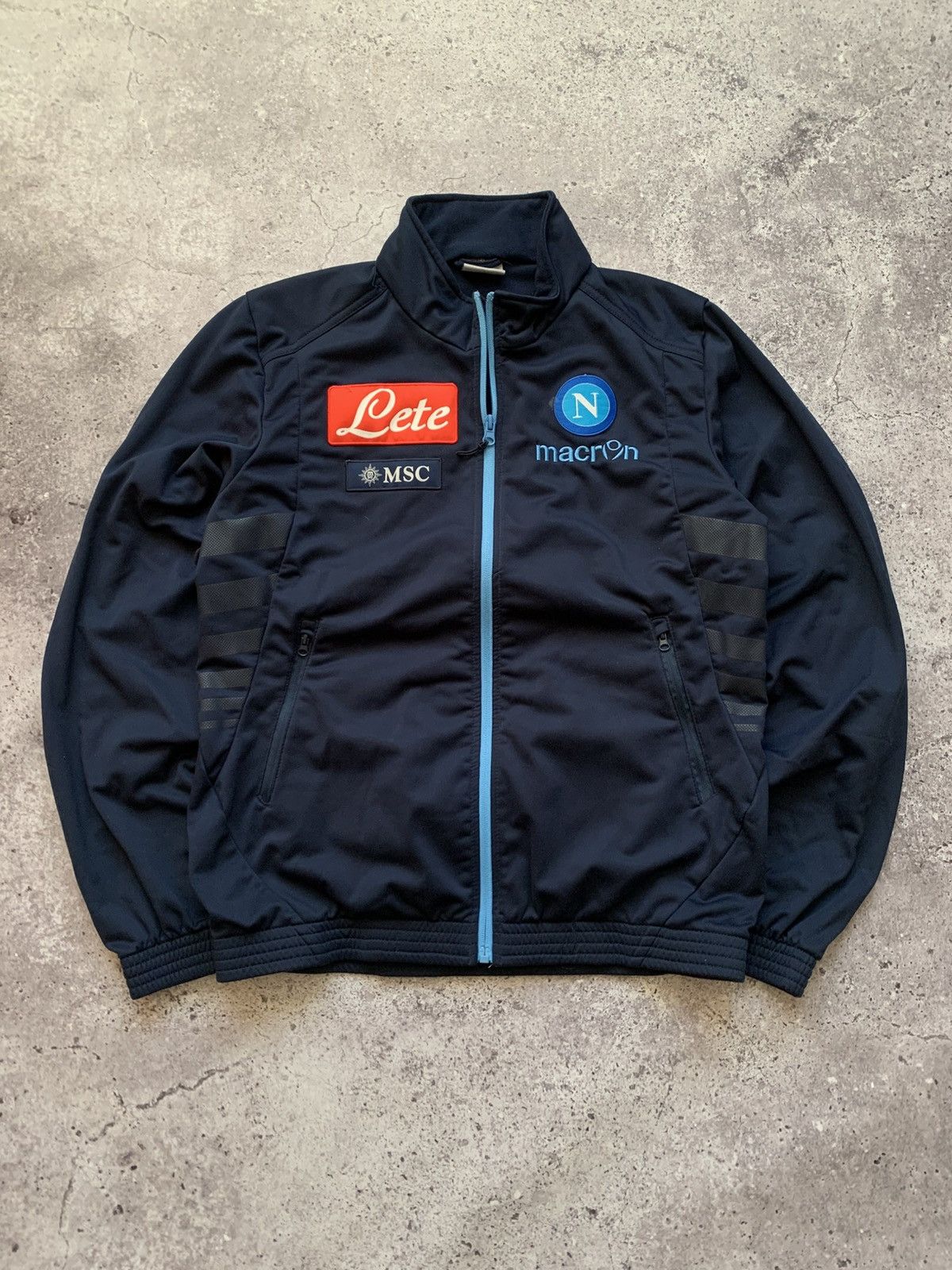 🔥MACRON NAPOLI 2012/2013 ITALY BLOCKCORE TRACK JACKET