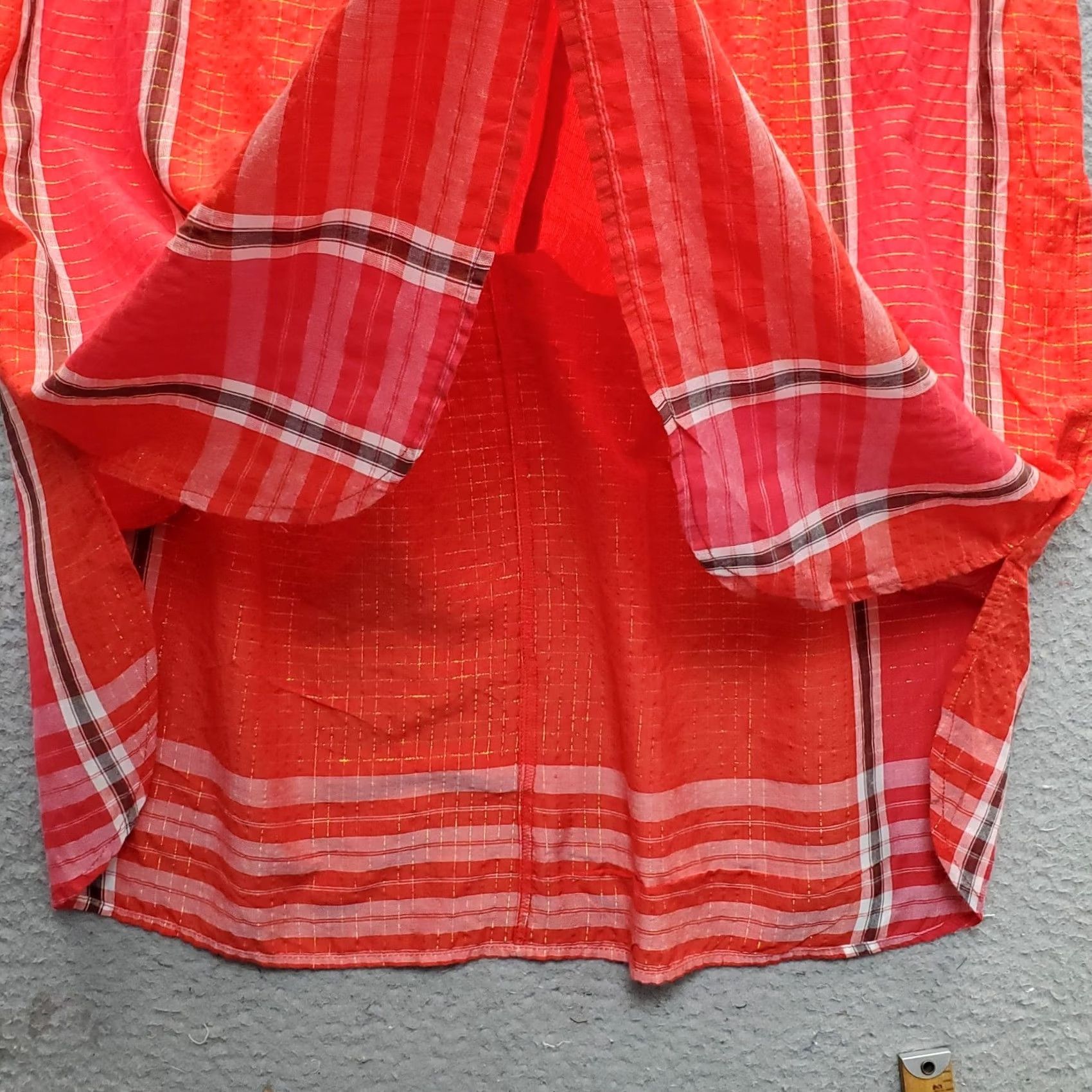 Free People Free People Tunic Top Womens XS Multicolor Oversized Button Front High Low Slit Crew Neck Blouse Casual Shirt Size XS / US 0-2 / IT 36-38 - 7 Thumbnail