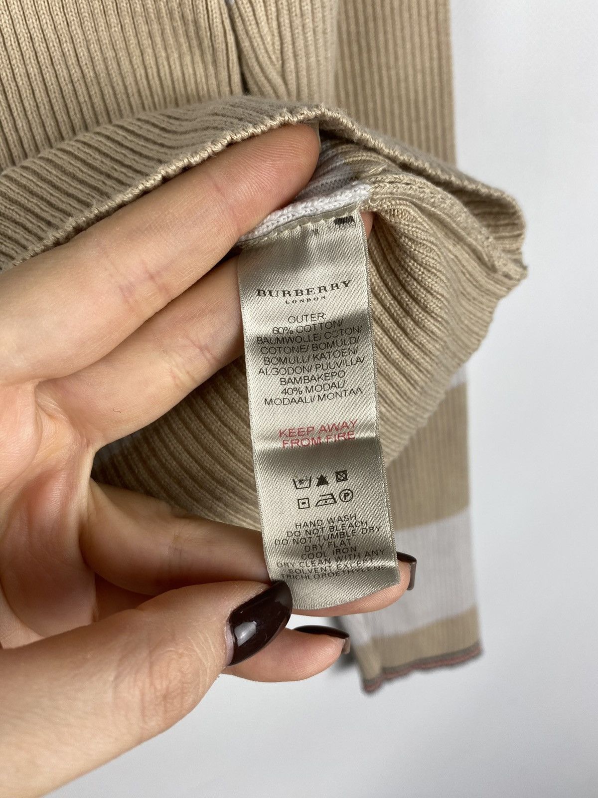 Burberry Burberry ladies teens turtleneck striped sweater pullover Size XS / US 0-2 / IT 36-38 - 9 Thumbnail