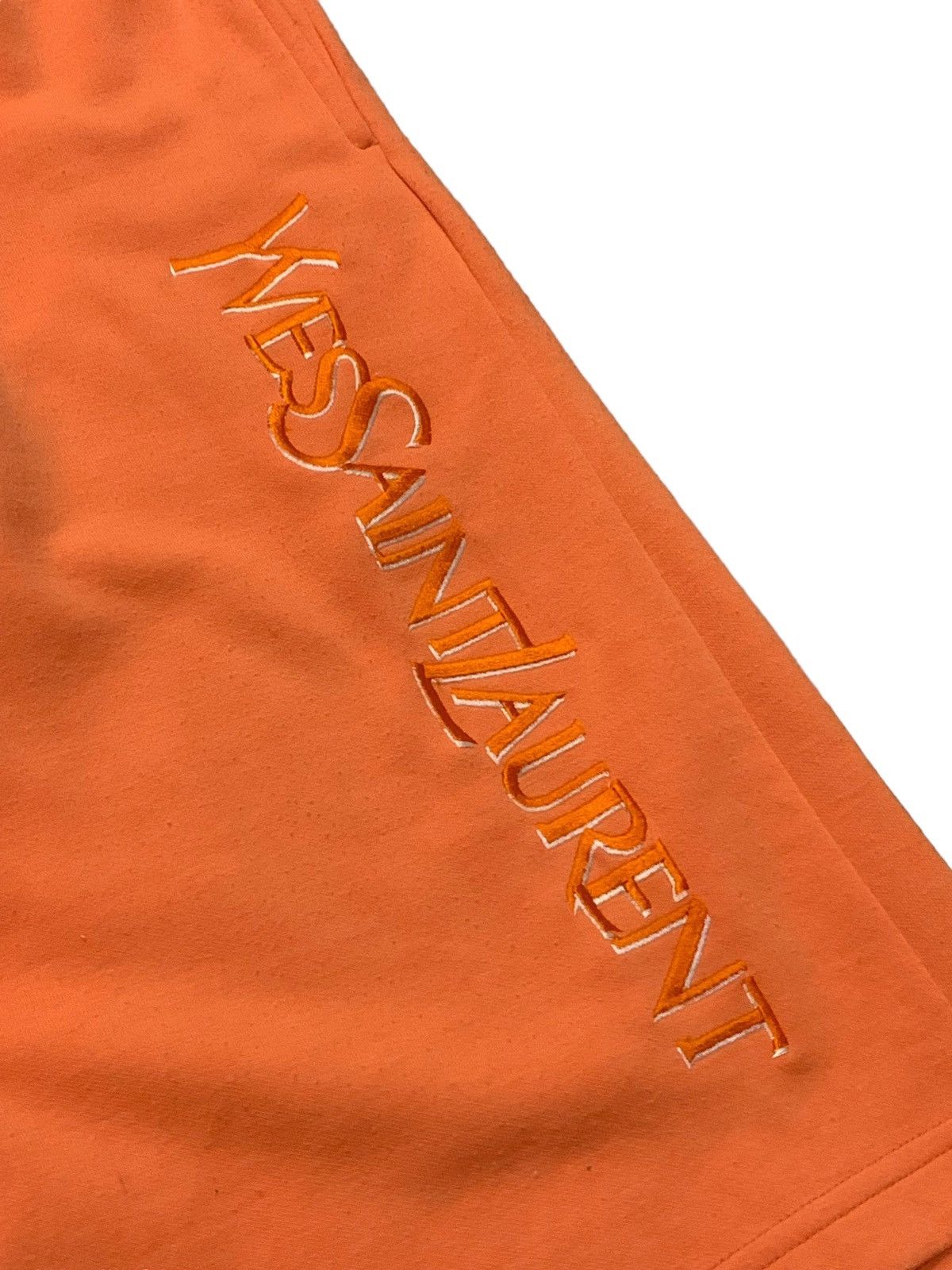 Yves Saint Laurent Vintage YSL Embroidered Sweat Shorts Size US 32 / EU 48 - 6 Thumbnail