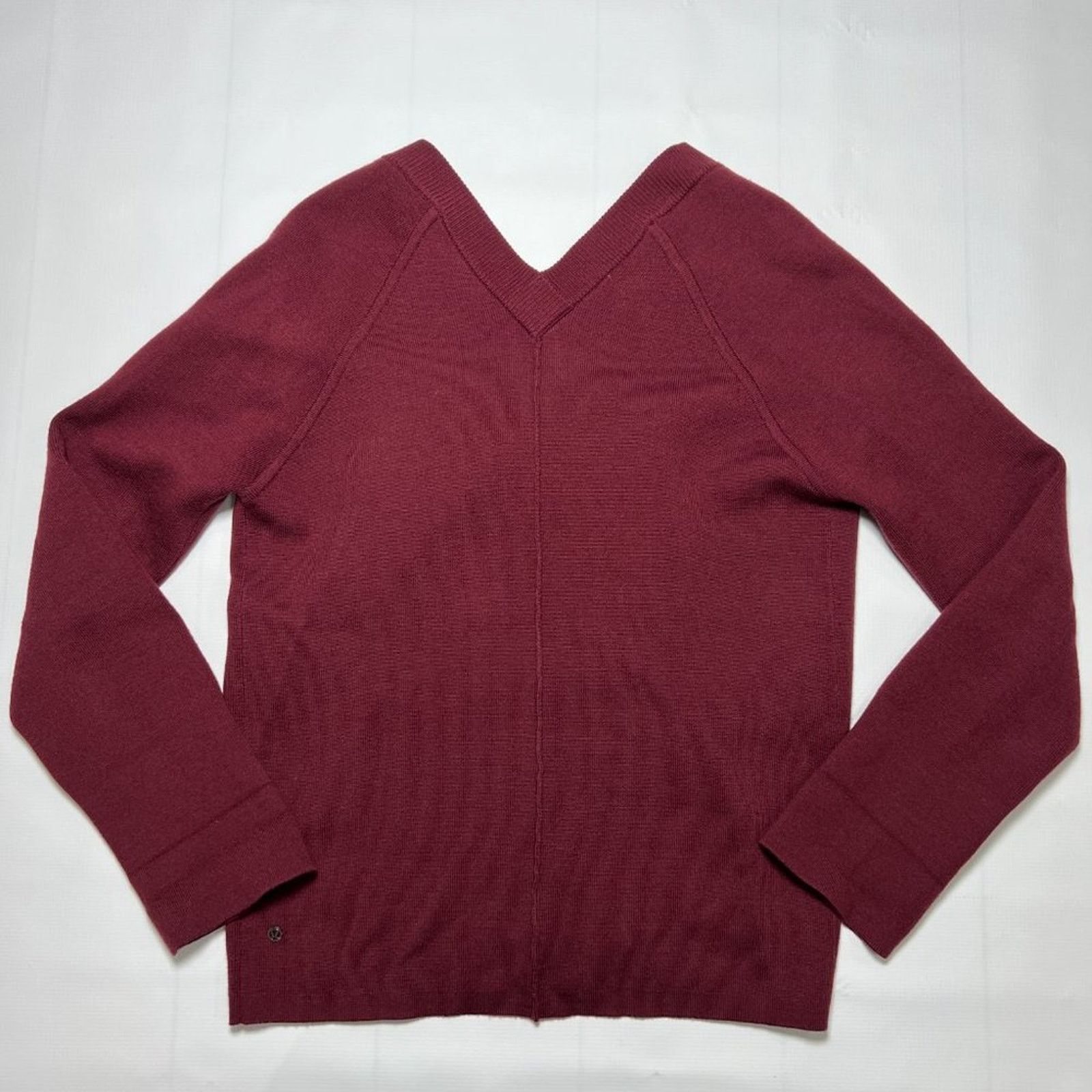 Lululemon Lululemon Merino Wool Wrap Cardigan Size 4 Maroon Size S / US 4 / IT 40 - 9 Thumbnail