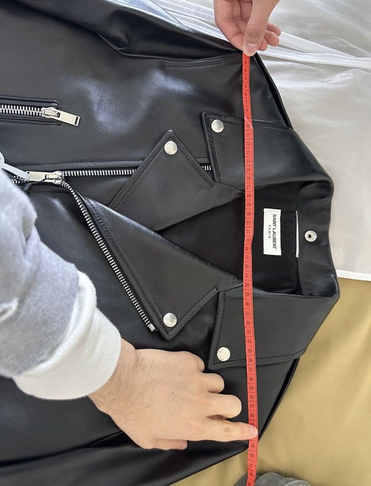 Saint Laurent Paris × Yves Saint Laurent Saint Laurent 2024 L01 new motorcycle leather jacket Size US M / EU 48-50 / 2 - 6 Thumbnail