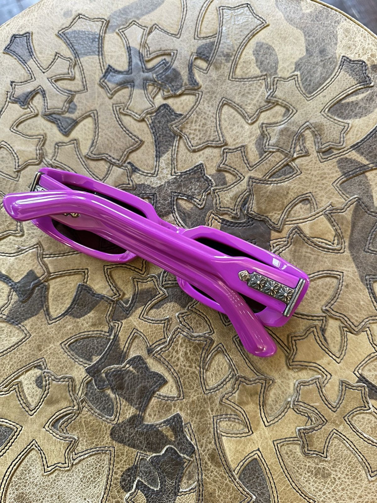Chrome Hearts CHROME HEARTS PINK ZELDA SUNGLASSES Size ONE SIZE - 2 Thumbnail