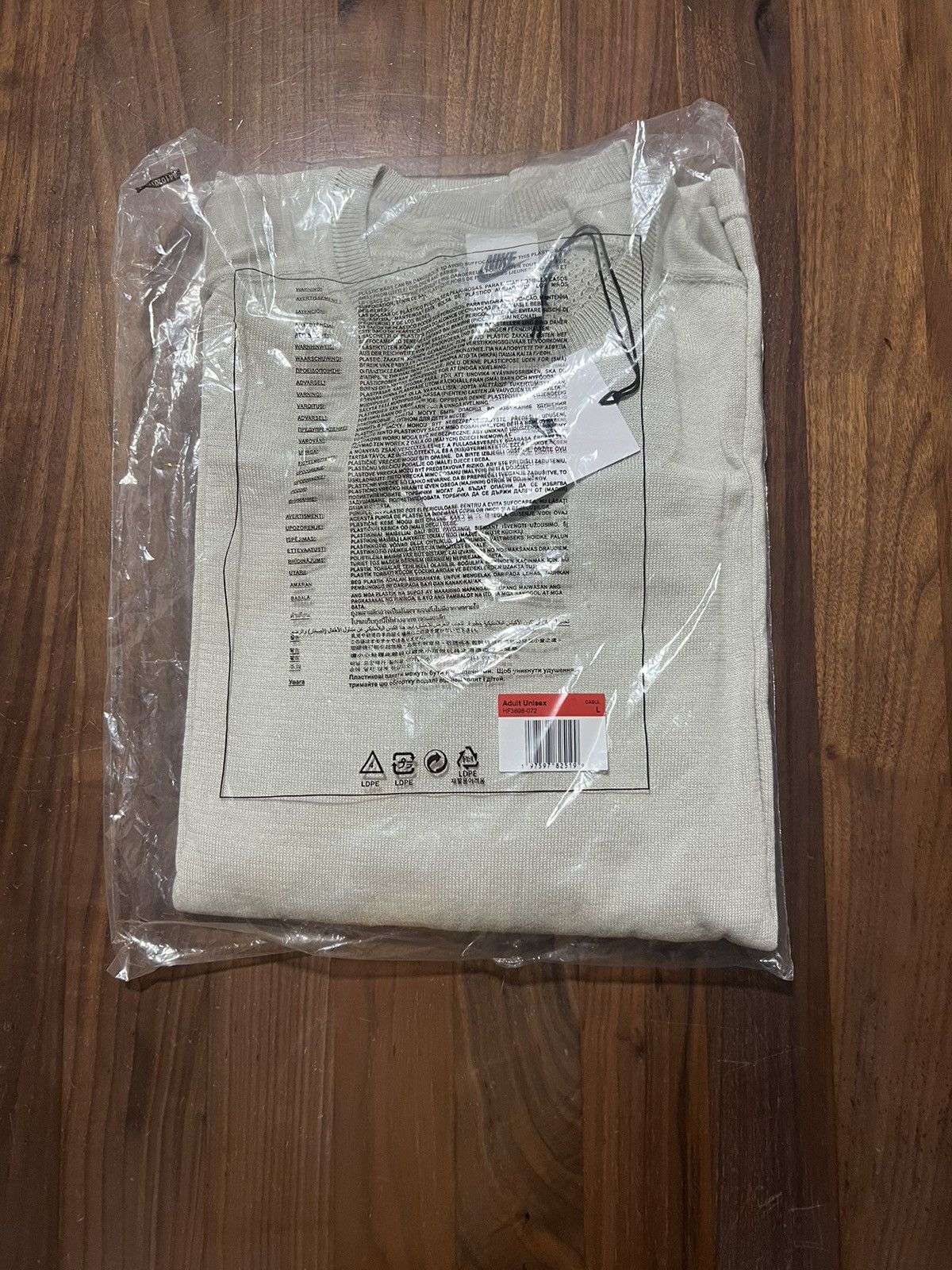 Nike × Stussy STÜSSY & NIKE Long Sleeve Jersey Light Bone Men’s Size Large Size US L / EU 52-54 / 3 - 7 Thumbnail