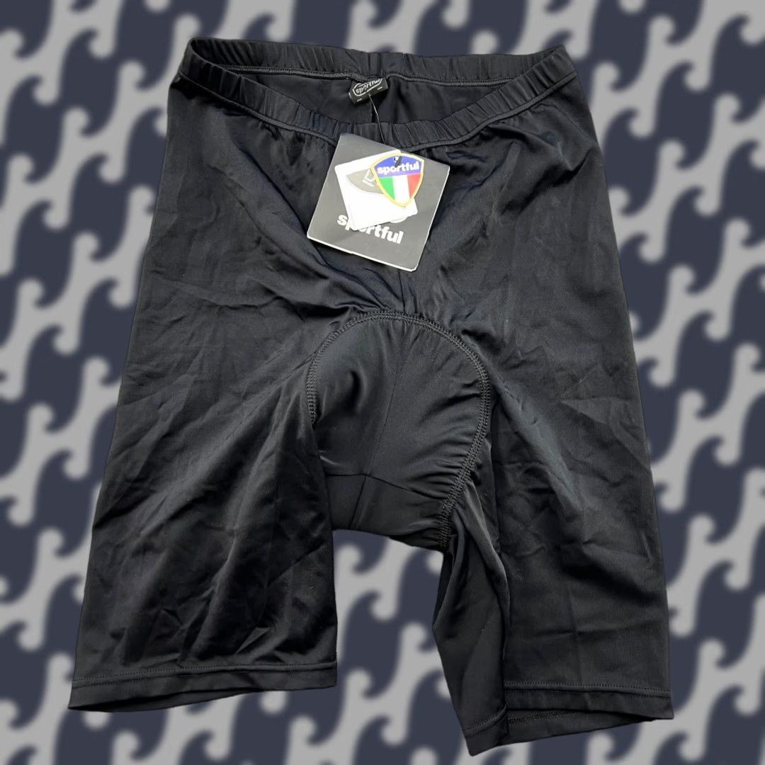 Vintage Sportful Cycling Shorts Mens Large Black Padded Bicycle Shirt Size US 33 - 1 Thumbnail