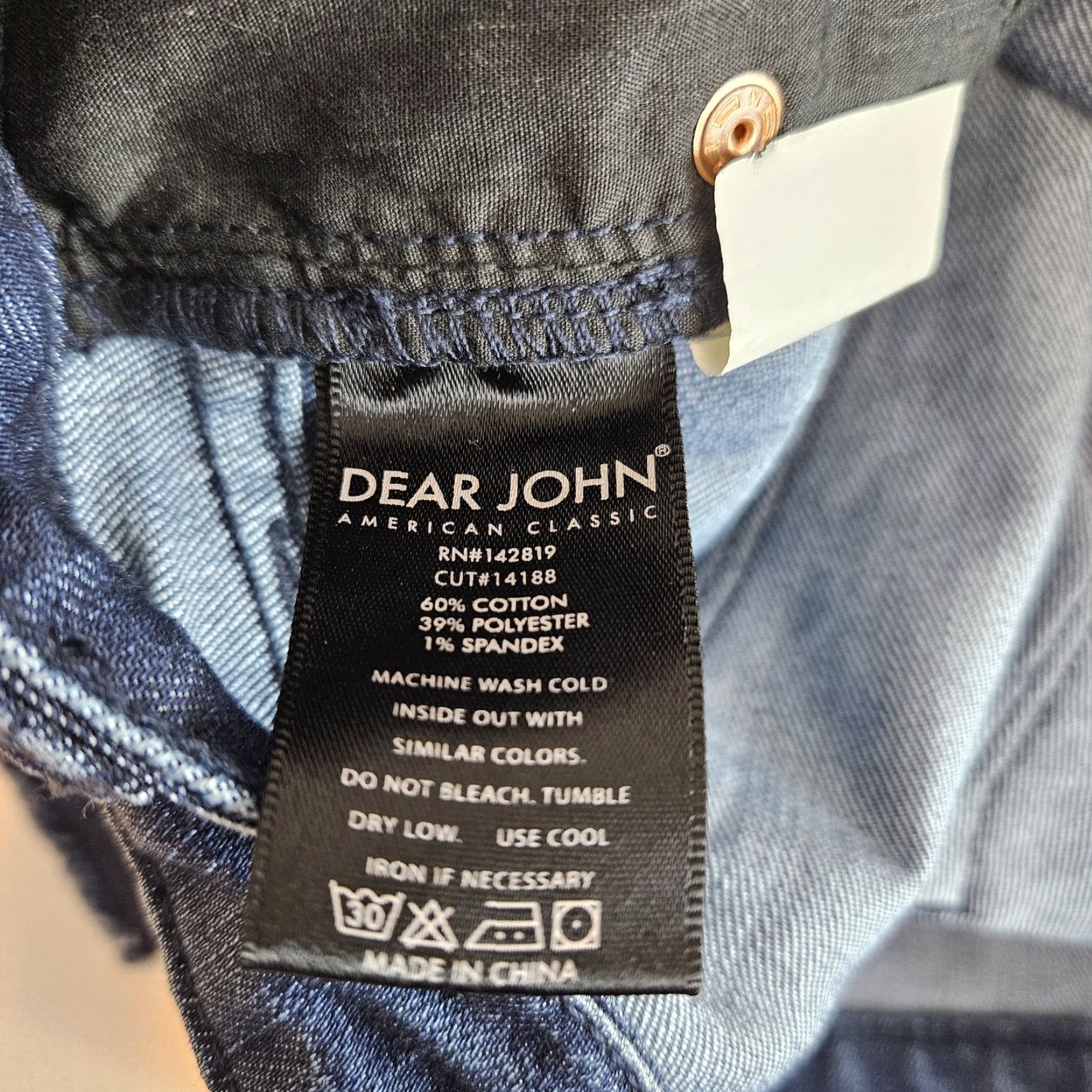 Vintage Dear John Karlie Cropped Jeans Sz 30 Blue Mid Rise Raw Hem Womens Size 30" / US 8 / IT 44 - 6 Thumbnail