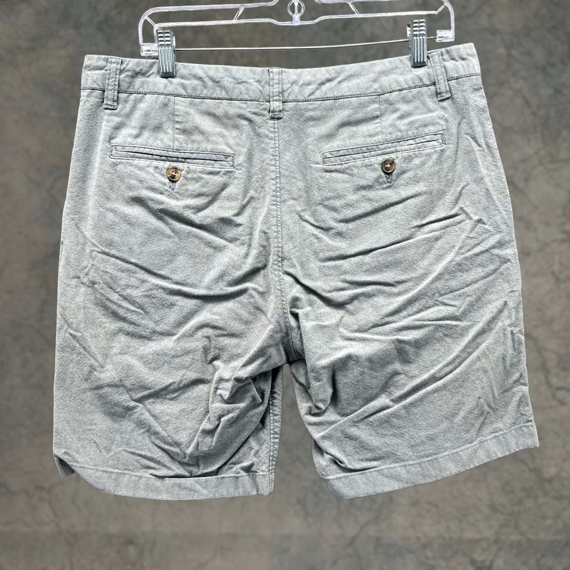 Bonobos Bonobos Shorts Men 33 Gray Cotton Flat Front Casual Chino Golf Golfer Stretch Polo? Size US 33 - 1 Thumbnail