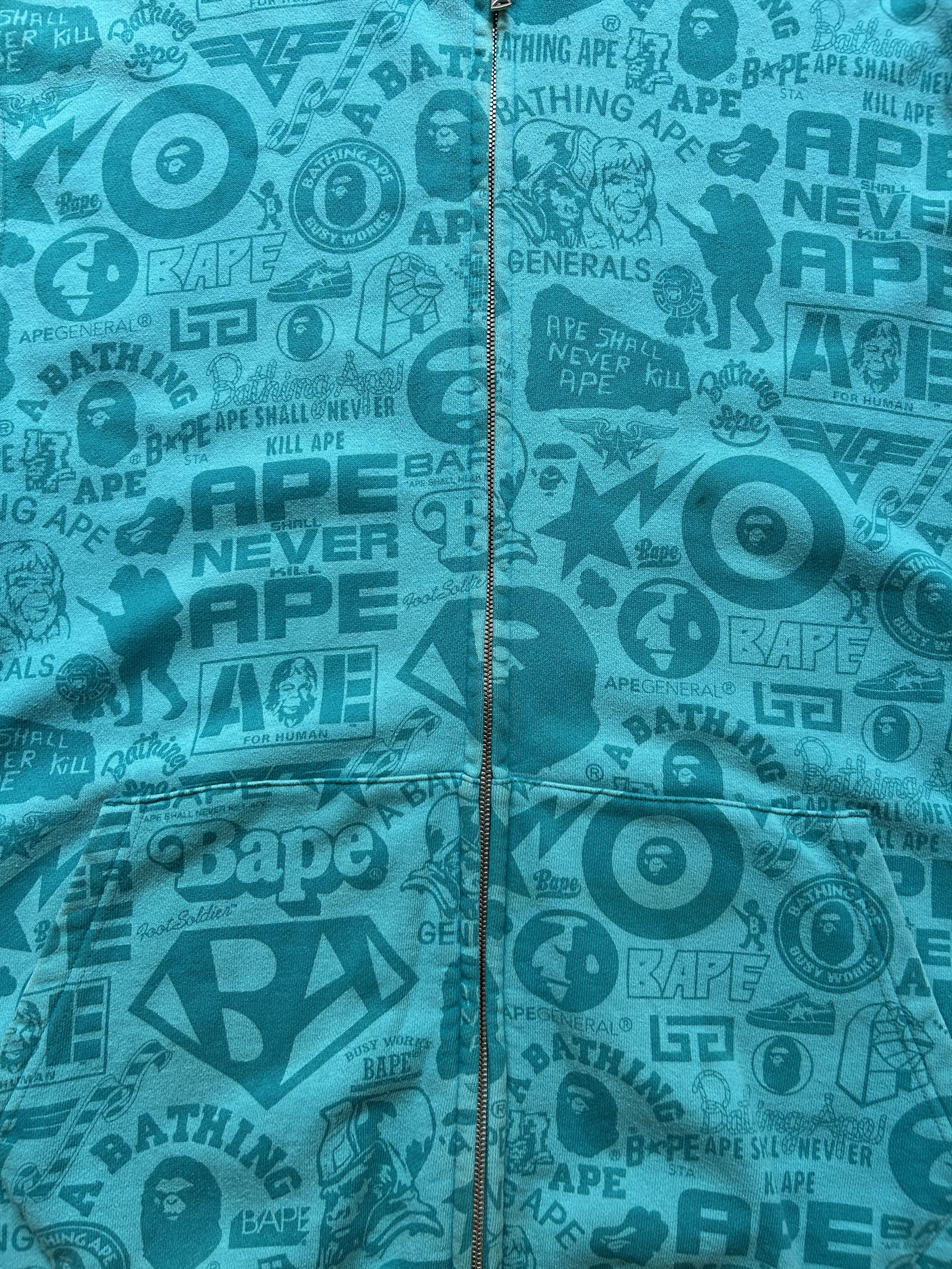 Bape A Bathing Ape Mix logo sleeveless hoodie vest [Size XL] Size US XL / EU 56 / 4 - 2 Thumbnail