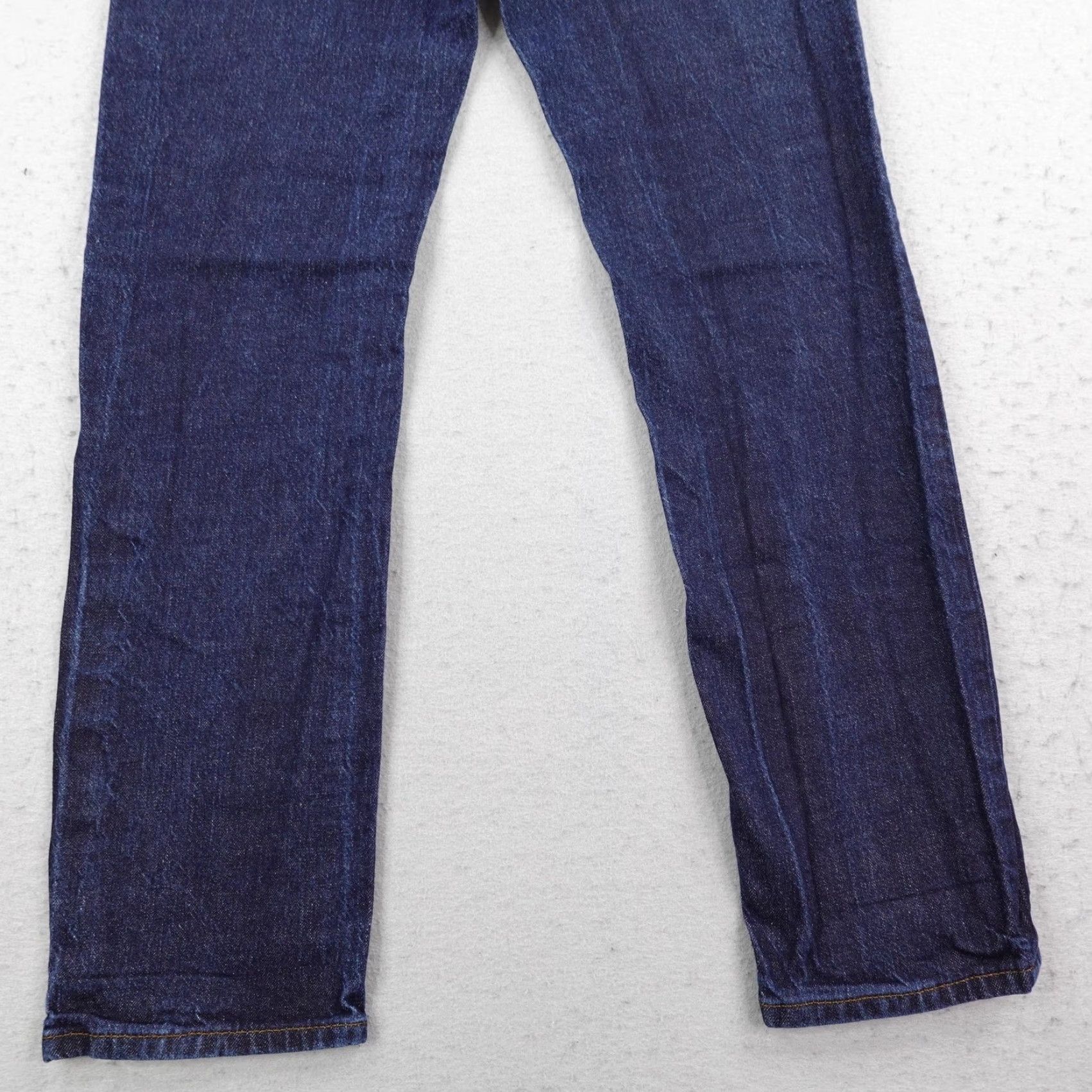 Roark Roark Jeans Mens 32x32 Dark Wash Blue Raw Denim Straight Leg Hemp Blend Flex Size US 32 / EU 48 - 6 Thumbnail