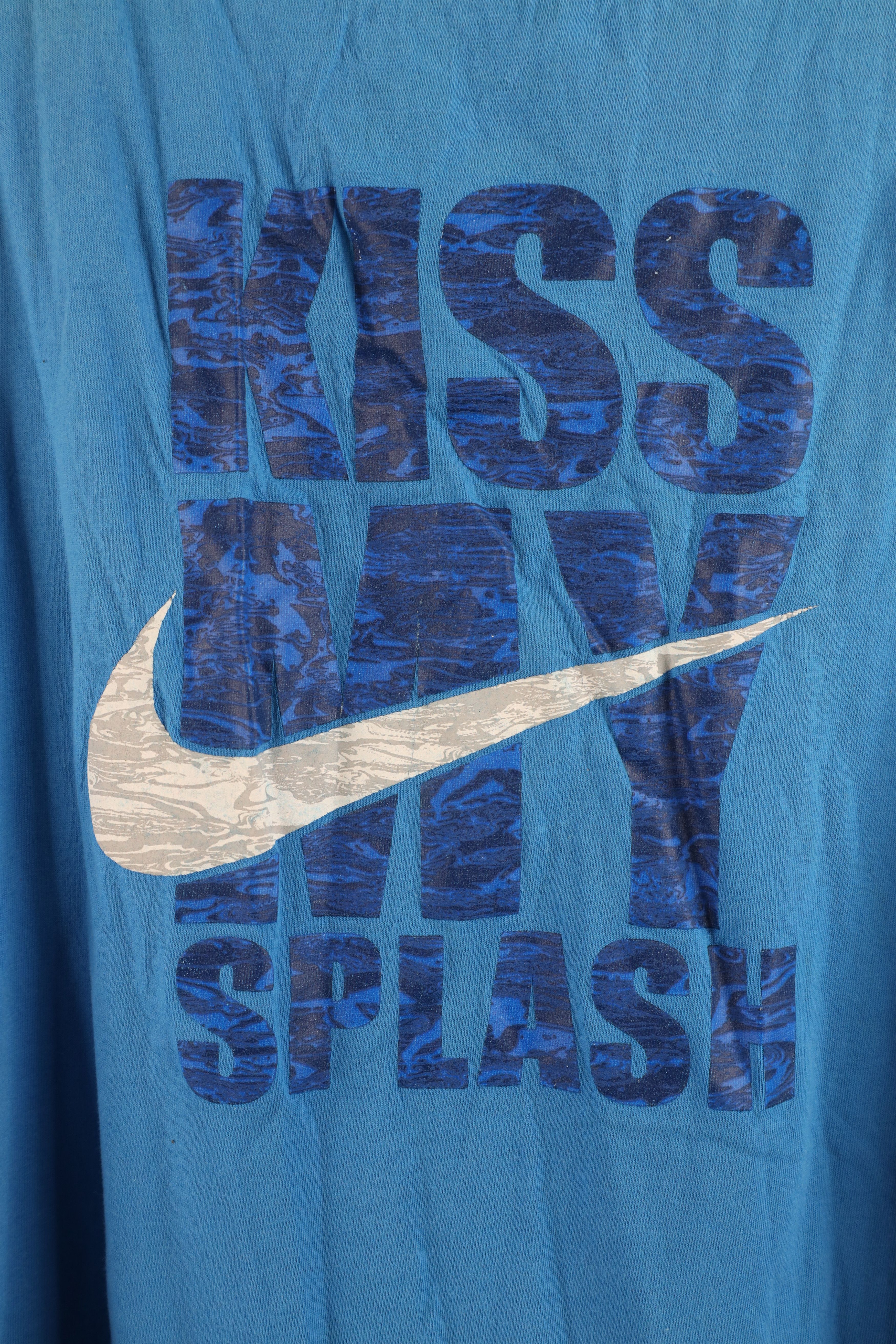 Nike × Vintage Vintage Nike Swim My Splash Tank Top T-Shirt Blue Cotton Size US L / EU 52-54 / 3 - 9 Thumbnail