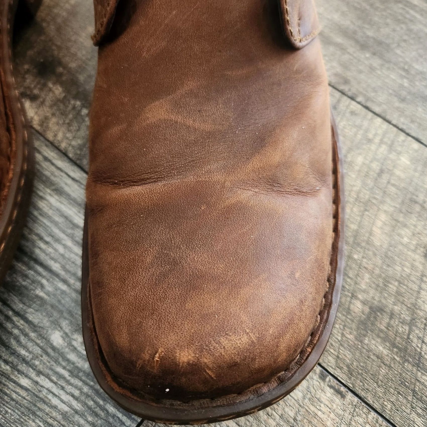 Born Børn Born H57206 Chukka Boot Mens 11.5 M Brown Leather Lace Up Ankle Distressed Casual Shoes Size US 12 / EU 45 - 3 Thumbnail