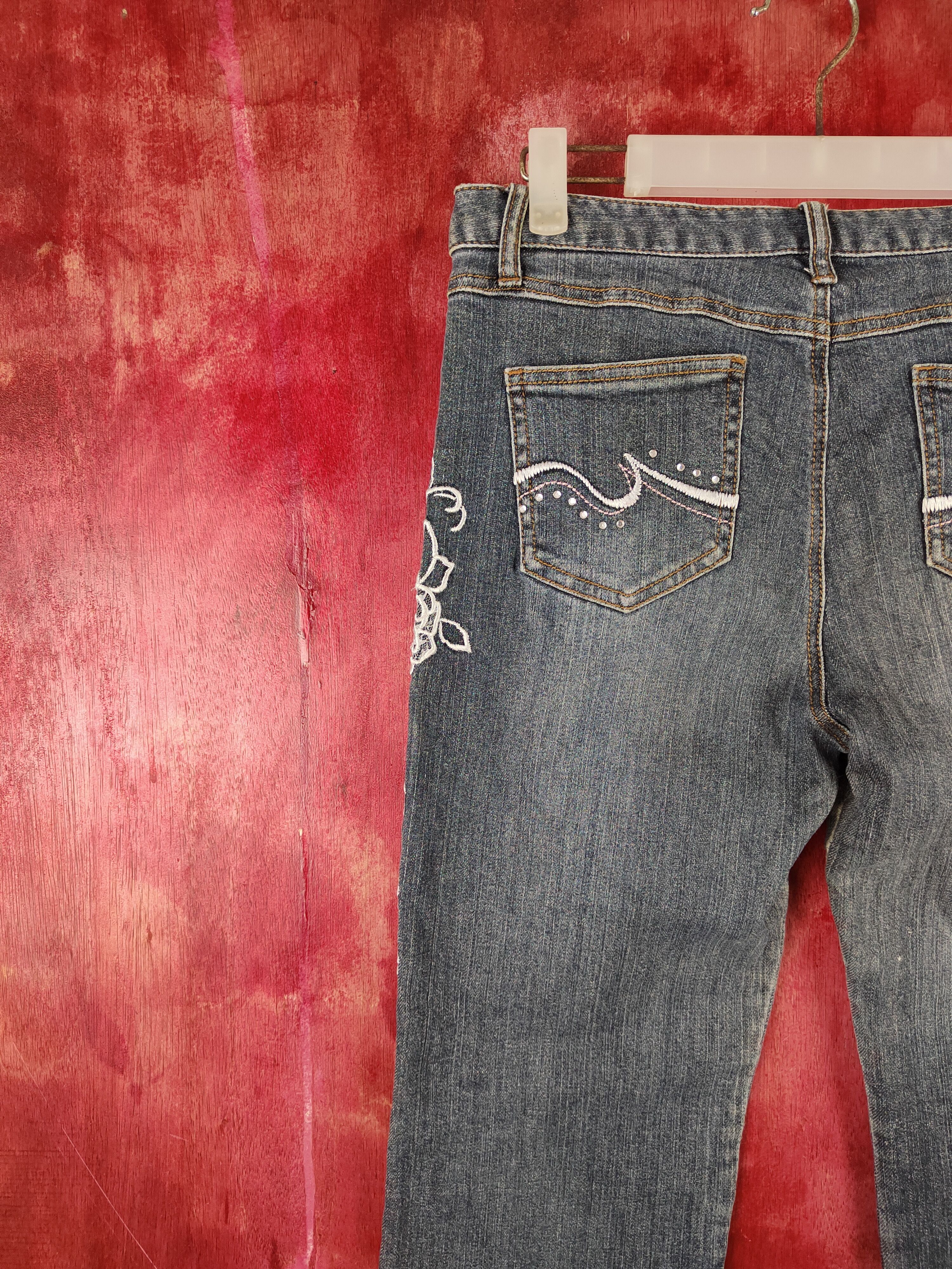 Japanese Brand Japanese Brand Dark Blue Distressed Ripped Jeans #S2127 Size 30" / US 8 / IT 44 - 11 Thumbnail