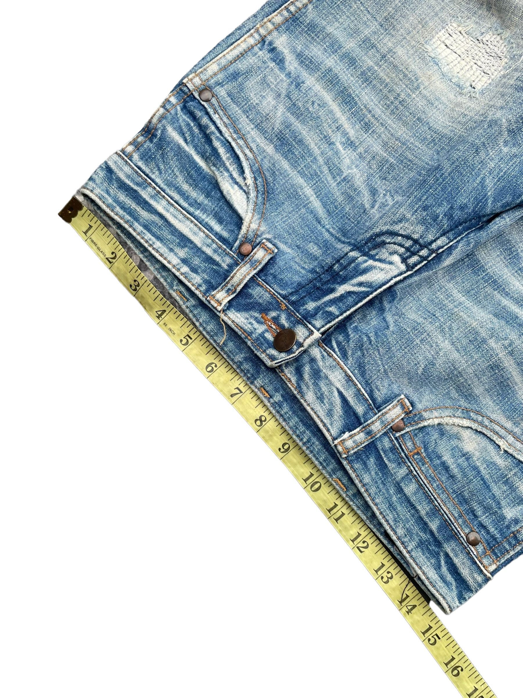Japanese Brand Flare 5pm Distresed Denim Size 29" - 6 Thumbnail