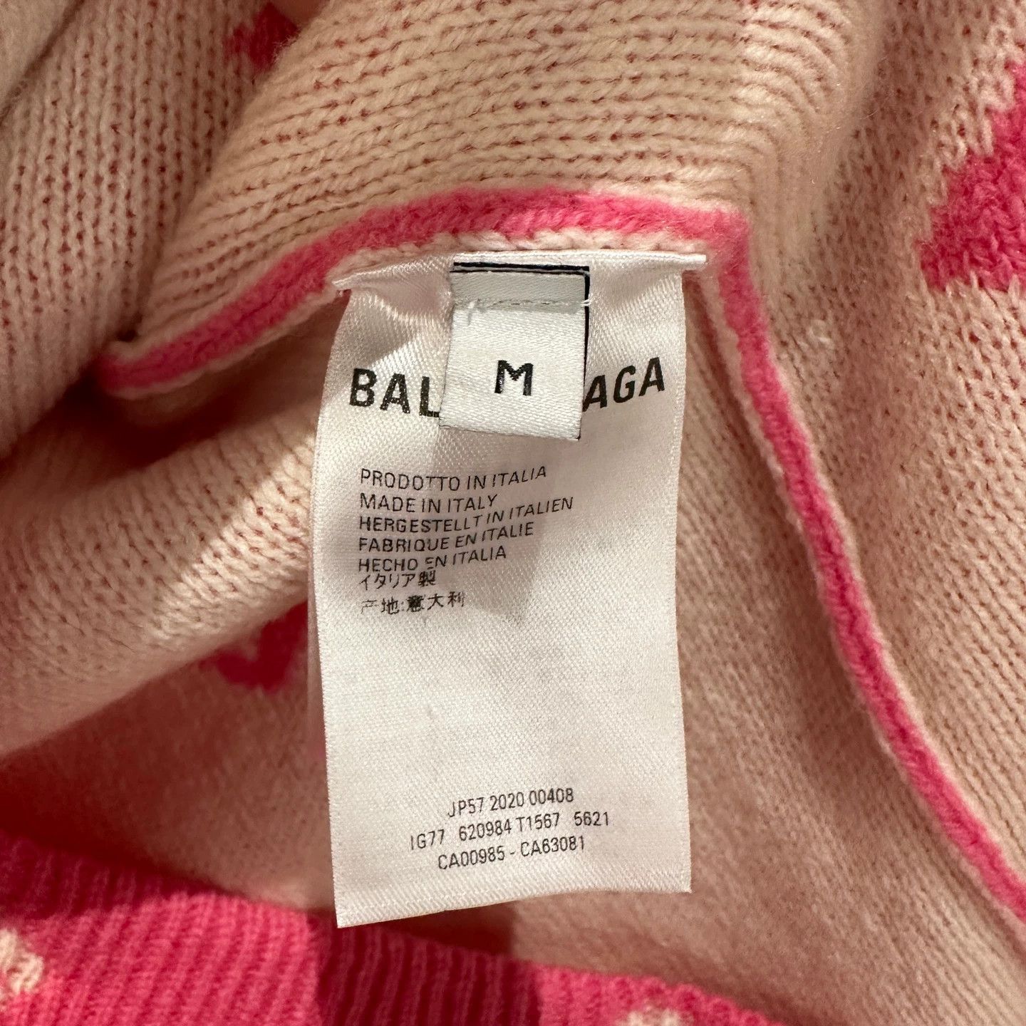 Balenciaga BALENCIAGA apr666 all-over slogan knit cardigan M wool Size M / US 6-8 / IT 42-44 - 4 Thumbnail