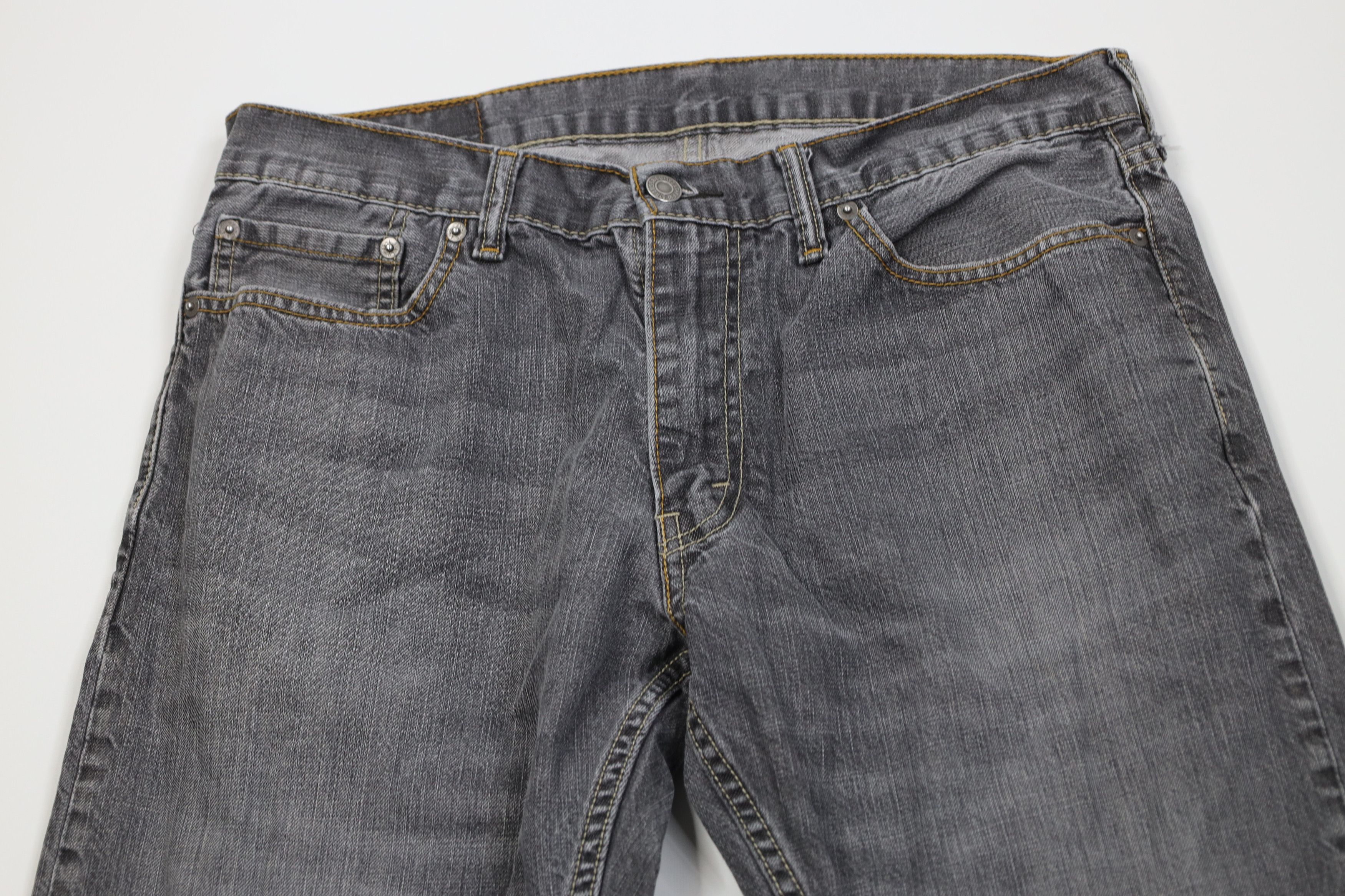 Levi's Vintage Y2K Levis 514 Straight Leg Denim Jeans Gray Cotton Size US 36 / EU 52 - 2 Thumbnail