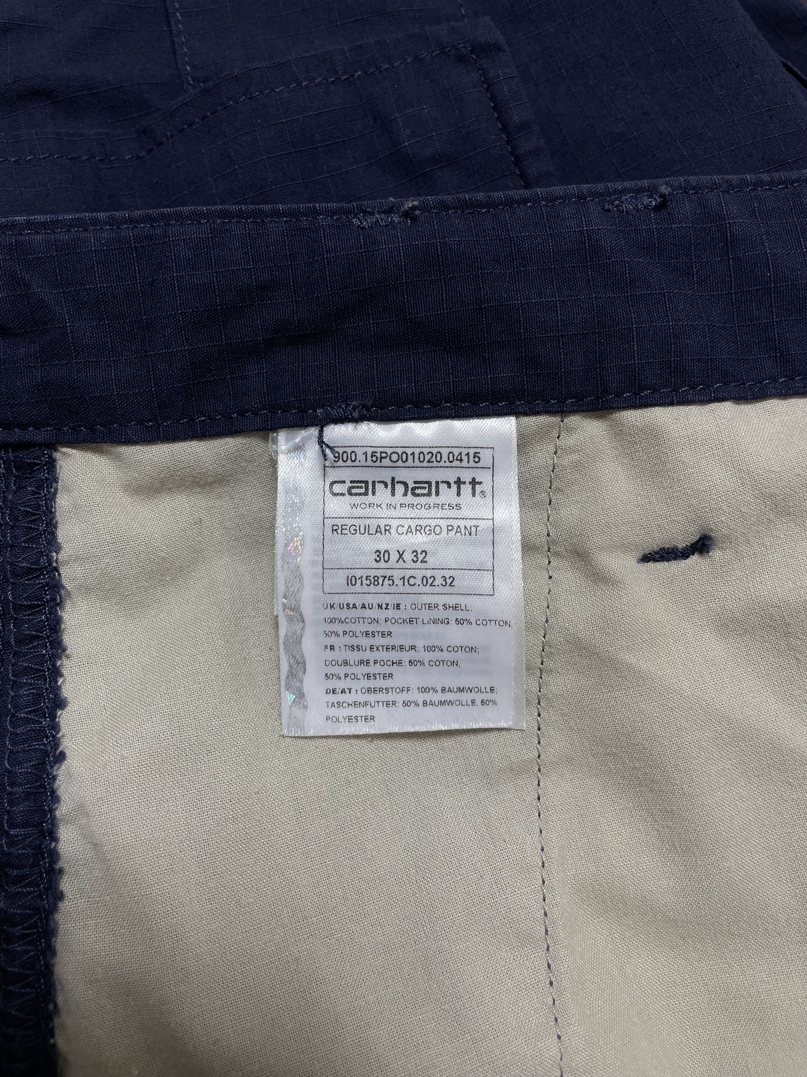 Carhartt Wip CARHARTT WIP Regular Cargo Pants Gorpcore Vintage Dark Navy Size US 30 / EU 46 - 8 Thumbnail