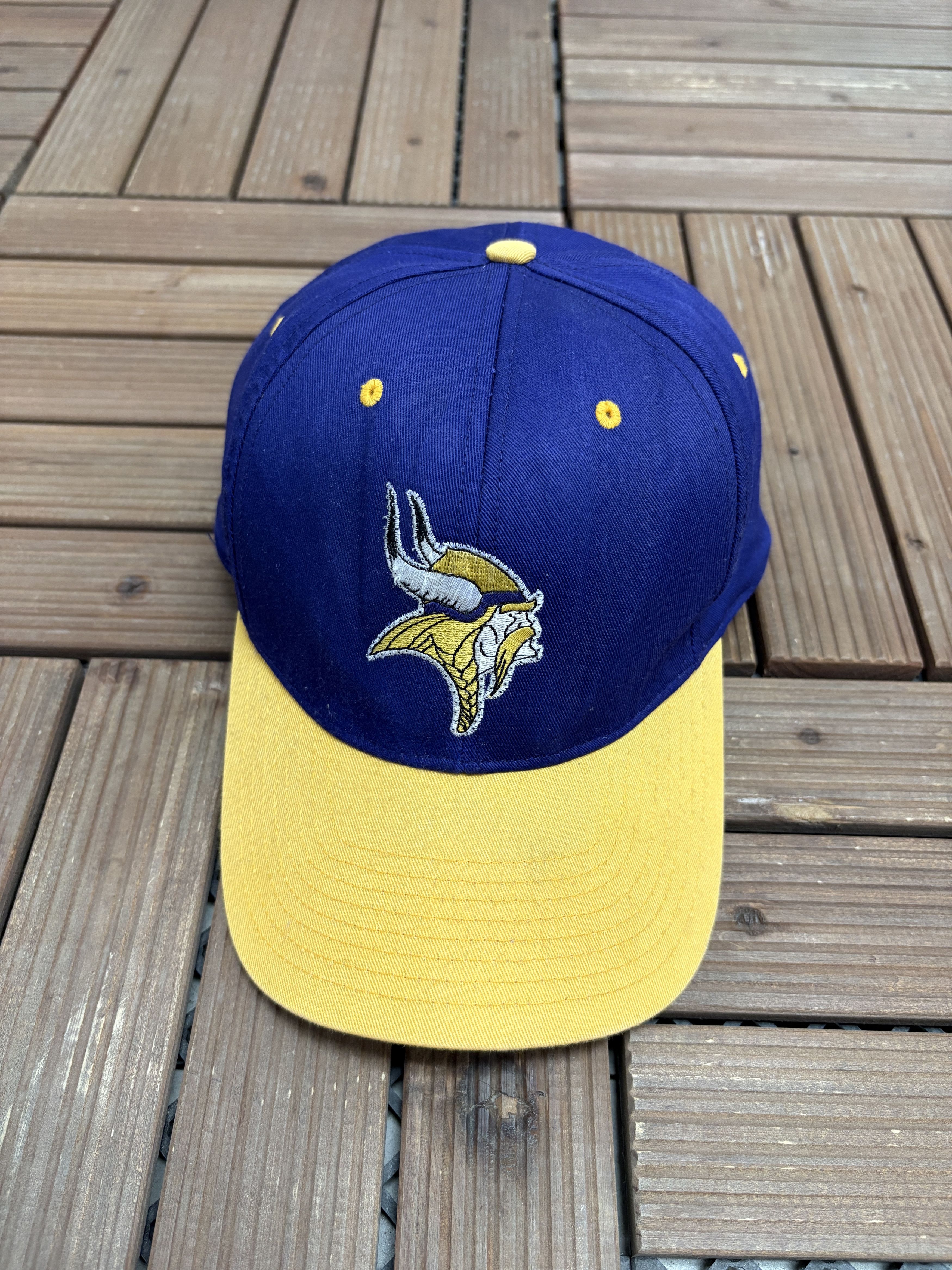 Vintage Minnesota Vikings Vintage Purple Snap Back Hat Cap Size ONE SIZE - 2 Thumbnail