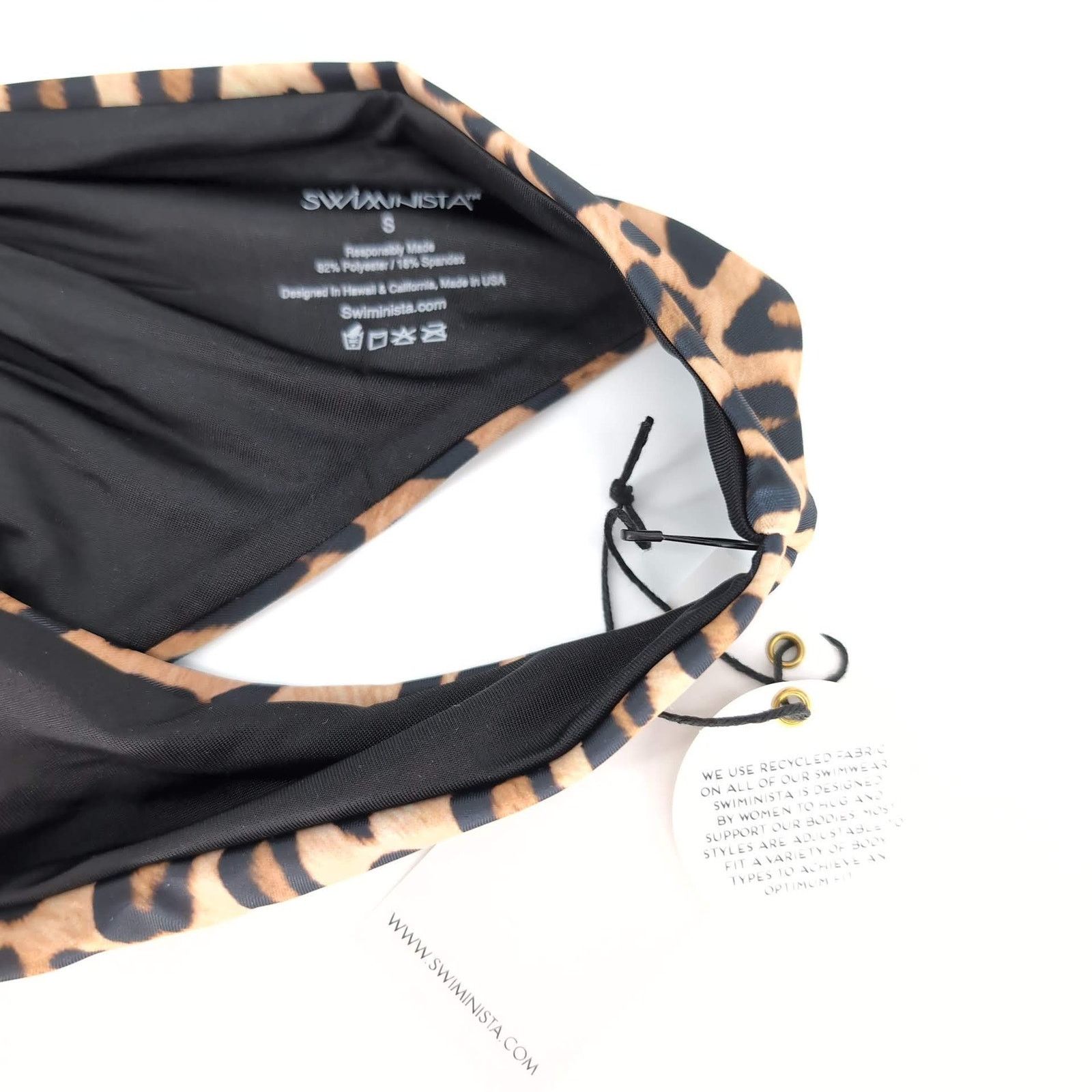 Other NWT Swiminista Brave Bottom Leopard Print Bikini - Size S Size ONE SIZE - 6 Thumbnail