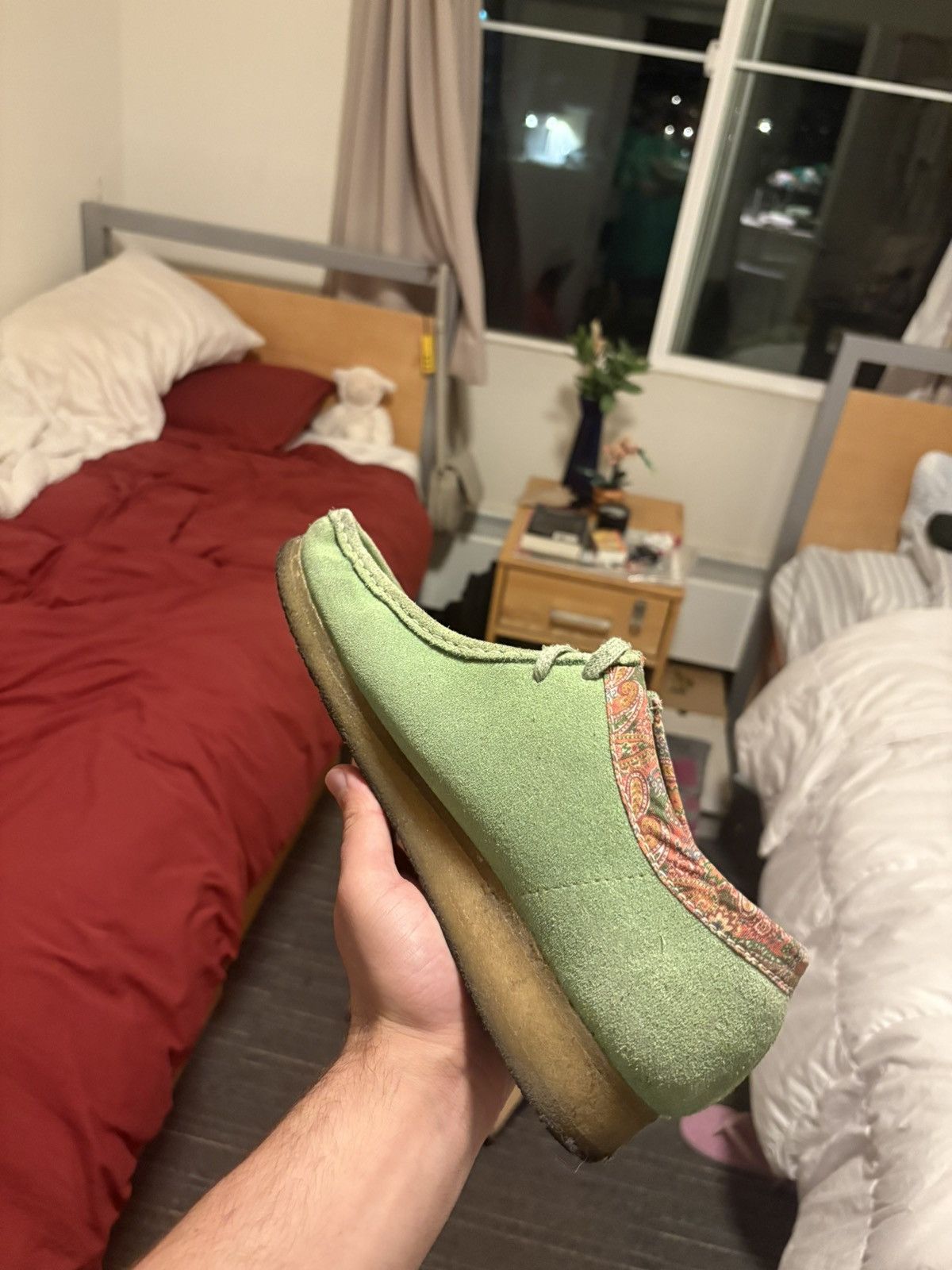 Clarks × Stussy STÜSSY X CLARKS WALLABEES Cactus Green Paisley 10.5 Stussy Size US 10.5 / EU 43-44 - 3 Thumbnail