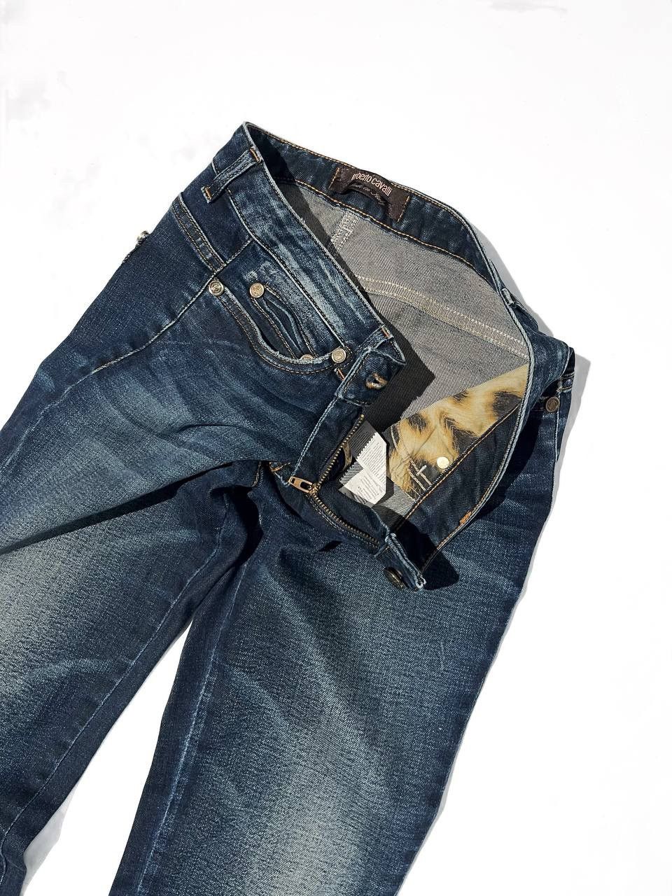 Roberto Cavalli Roberto Cavalli Vintage Flared Rust Wash Low Waisted Jeans Size US 29 - 4 Thumbnail