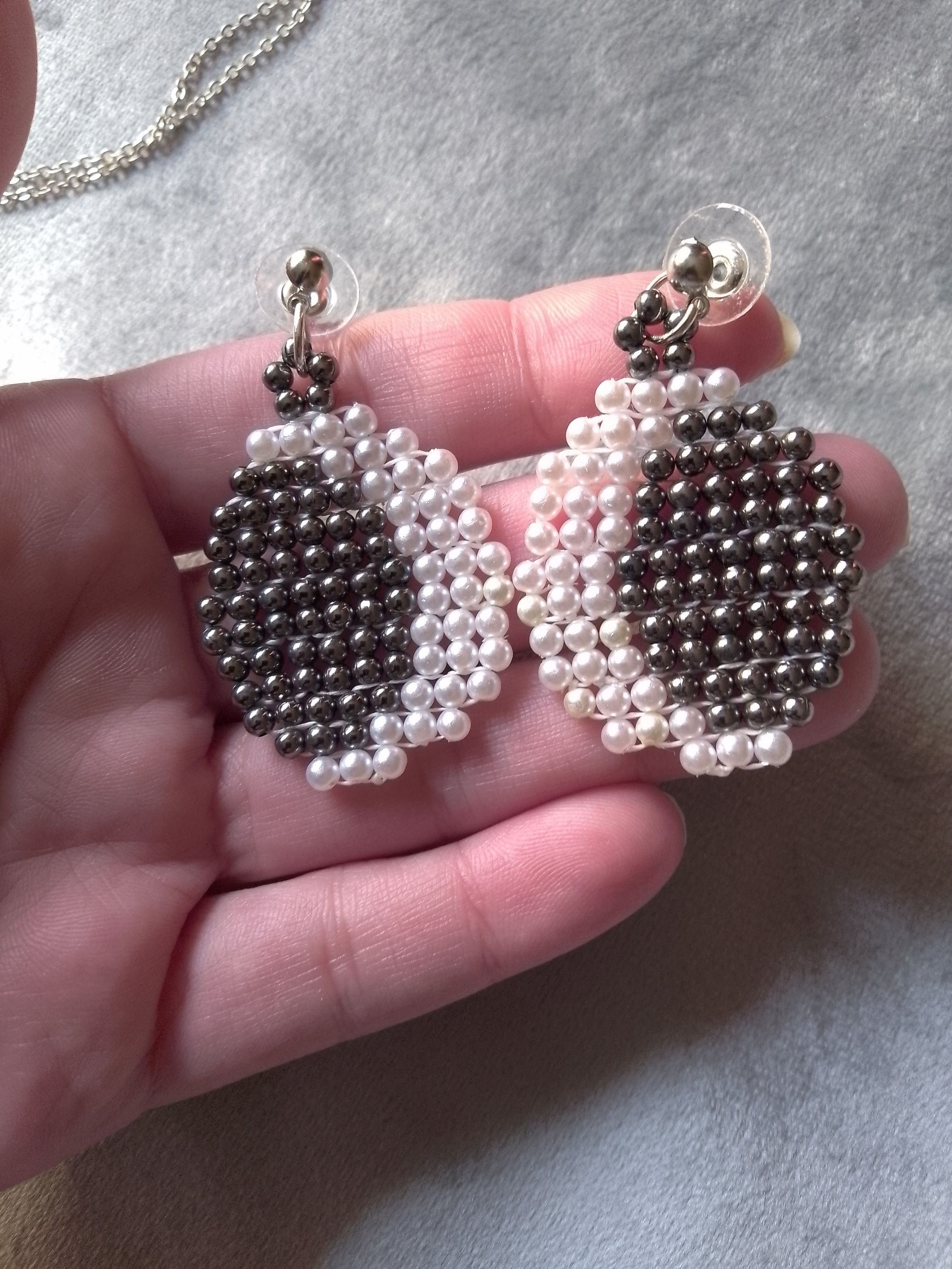 Handmade Necklace pendant, earrings Moon. Elegant Size ONE SIZE - 6 Thumbnail