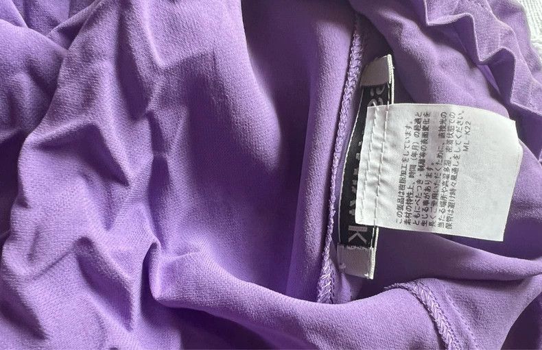 Issey Miyake Issey Miyake Purple small fish-shaped short-sleeved shirt Size XS / US 0-2 / IT 36-38 - 3 Thumbnail