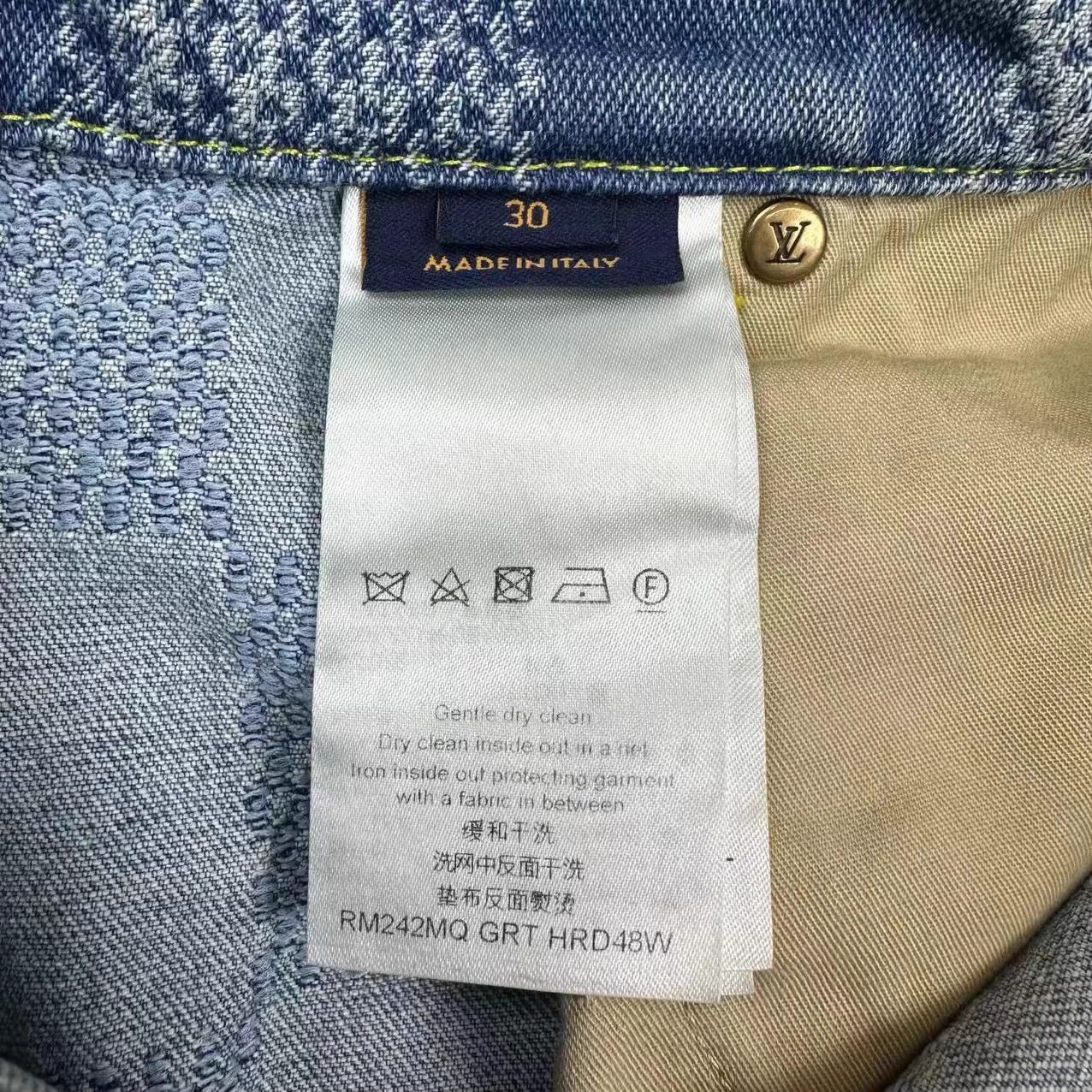 Louis Vuitton LV Damier Straight Jeans W30 EUC Size 30" / US 8 / IT 44 - 4 Thumbnail