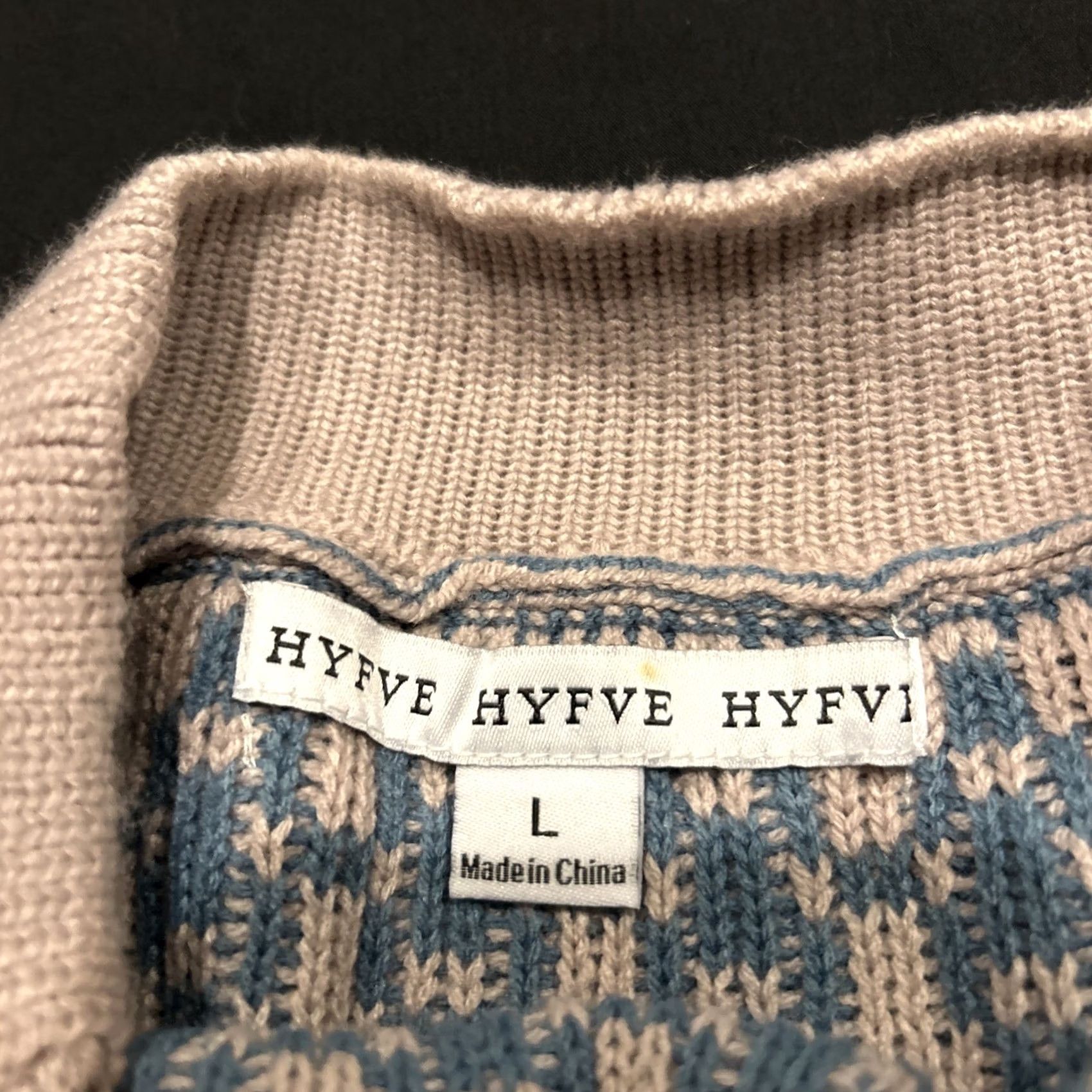 Vintage HYFVE Skirt Womens L Blue Yellow Mini Acrylic Stretch Tweed Elastic Waist 90s Preppy Casual Party/Cocktail Short Adult Womens Size 36" / US 14 / IT 50 - 2 Thumbnail
