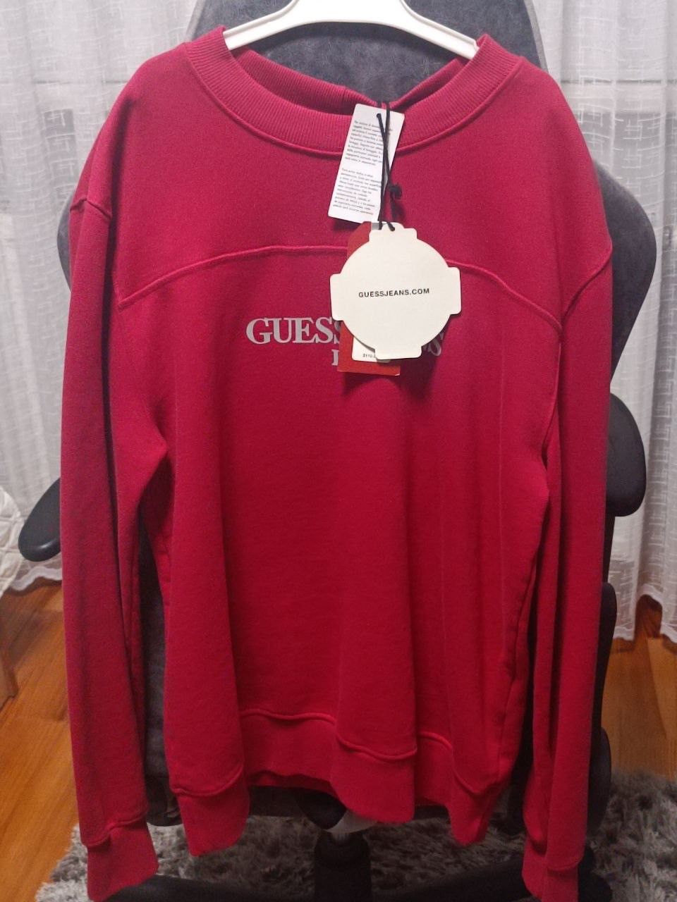 Guess × Places + Faces Guess Jeans x Places+Faces Crewneck Red Size S Deadstock Size US L / EU 52-54 / 3 - 7 Thumbnail
