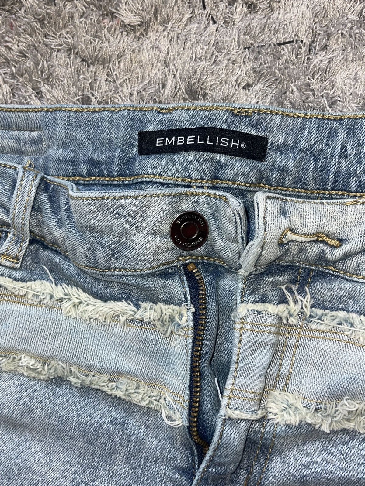 Embellish Blue washed faded EMBELISH JEANS Size US 36 / EU 52 - 6 Thumbnail