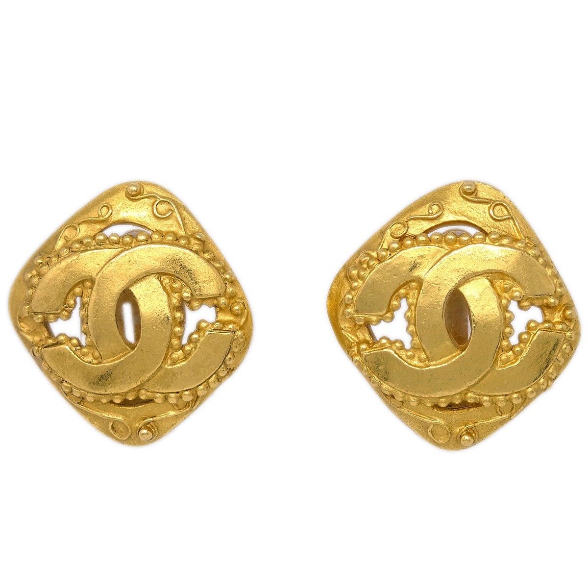 Chanel Chanel CC Rhombus Clip-On Metal Size ONE SIZE - 1 Thumbnail