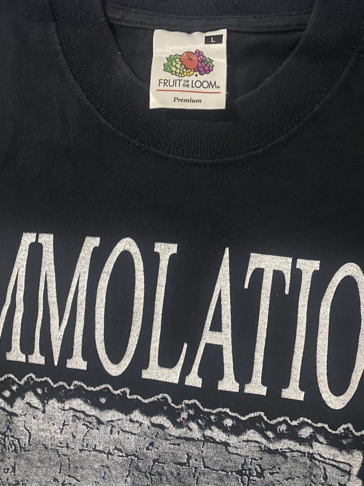 Band Tees Immolation Bringing Down The World 2003 Tour Death Metal Size US L / EU 52-54 / 3 - 4 Thumbnail