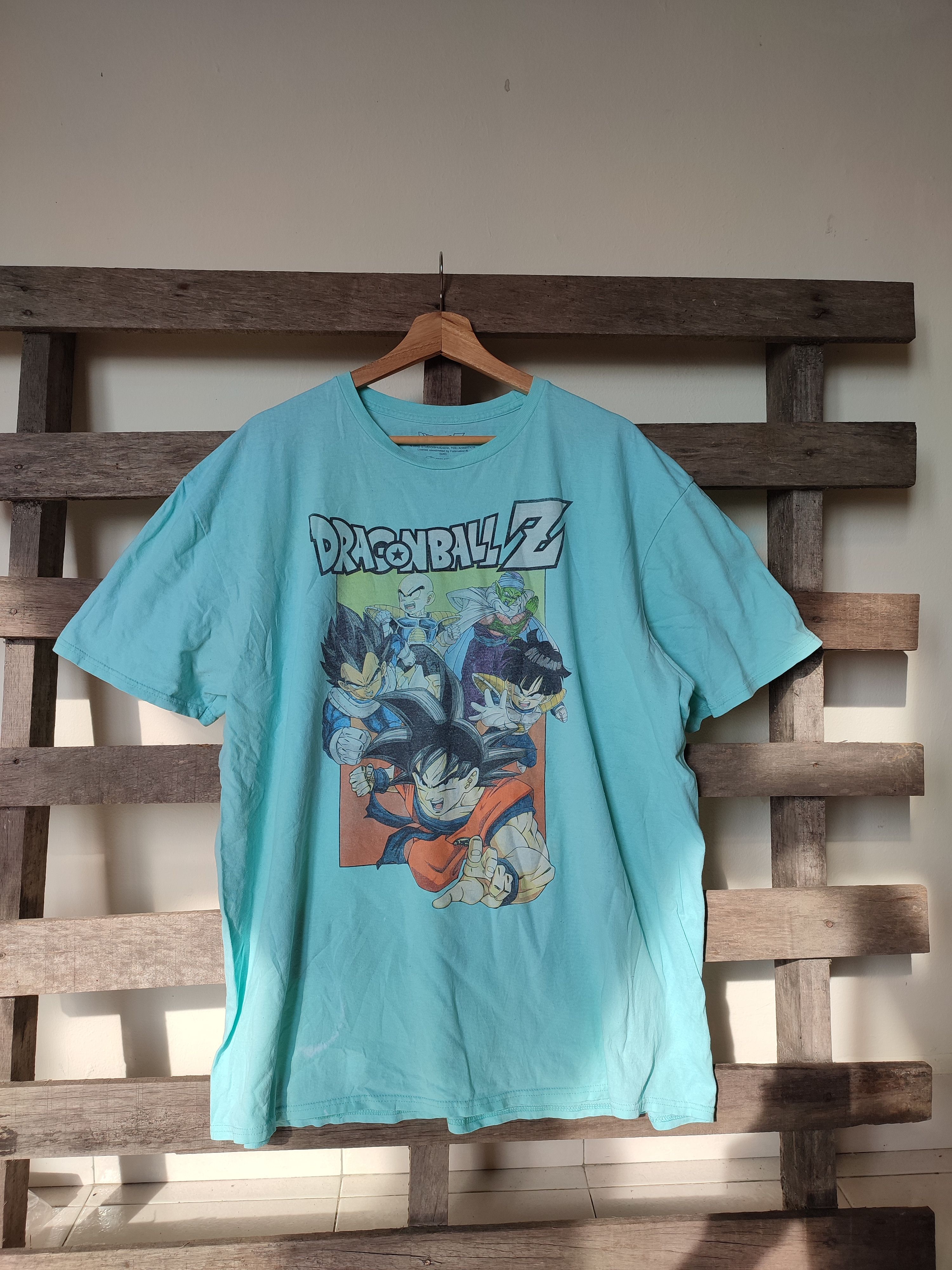 image of Anima x Bally Steal! Y2K Dragon Ball Z Toriyama Akira Japanese Anime in Turquoise Blue (Size XL)