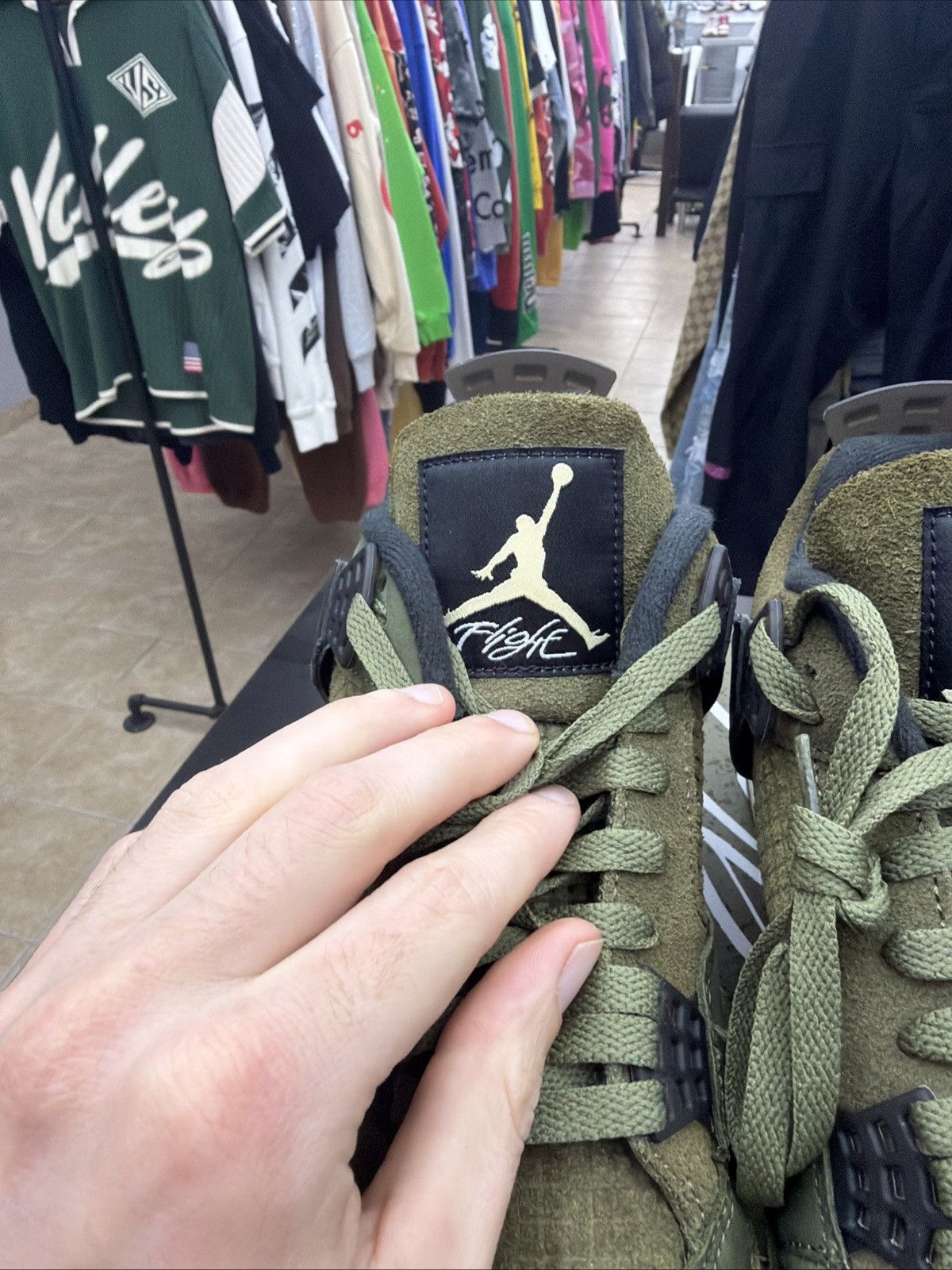Jordan Brand Air Jordan 4 Craft ‘Olive’ Men’s Size 12 Pre-owned Sneakers Size US 12 / EU 45 - 12 Thumbnail