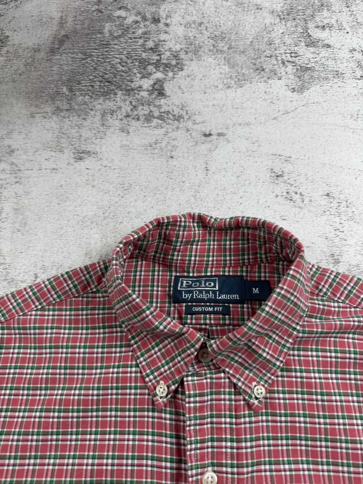Polo Ralph Lauren Polo Ralph Lauren Custom Fit Plaid Medium Button Stretch Oxford LongSleeve Shirt Size US M / EU 48-50 / 2 - 9 Thumbnail
