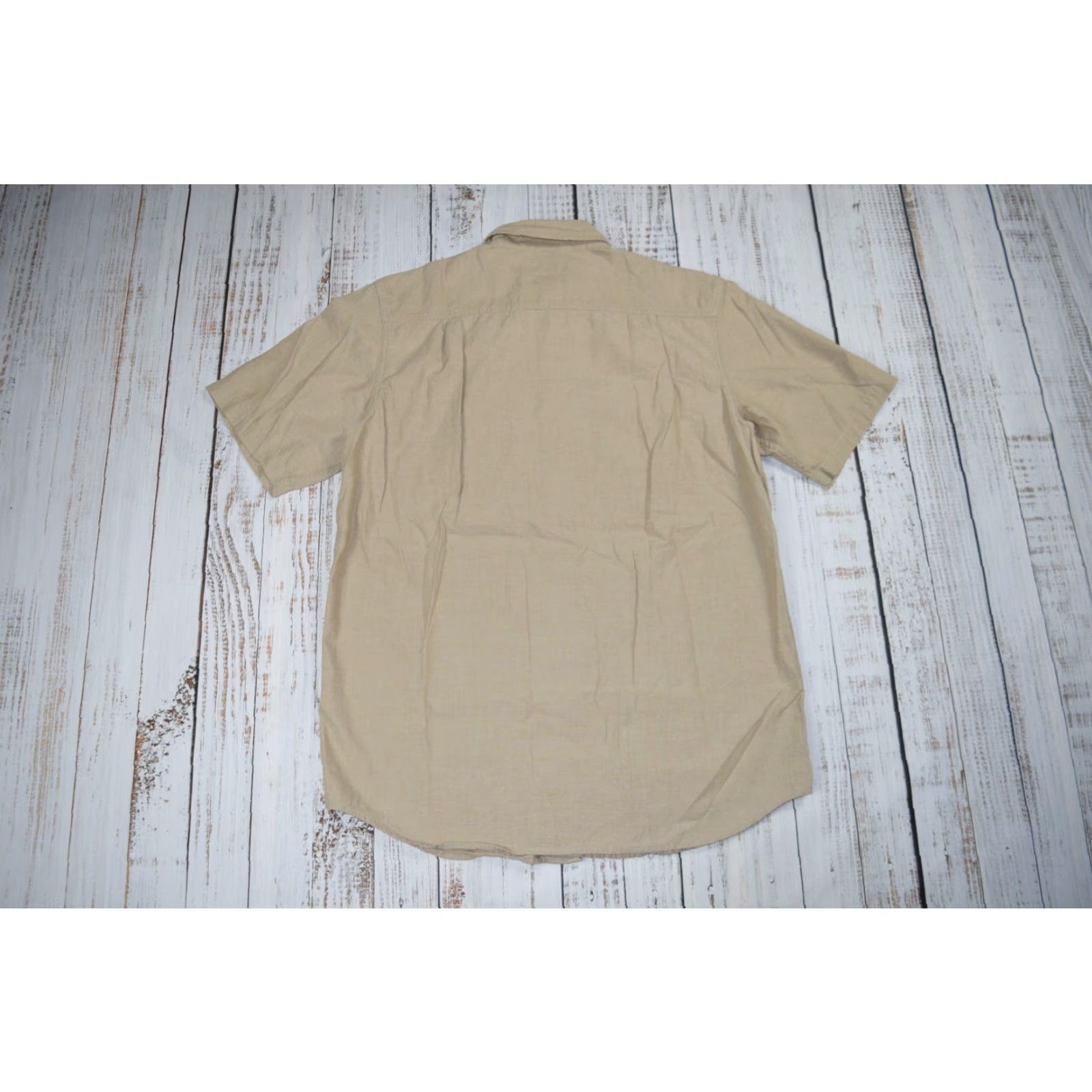 Carhartt VINTAGE Carhartt Relaxed Fit Work Chambray Casual Mens Shirt Tan Short Sleeve Large Tall Size US L / EU 52-54 / 3 - 7 Thumbnail